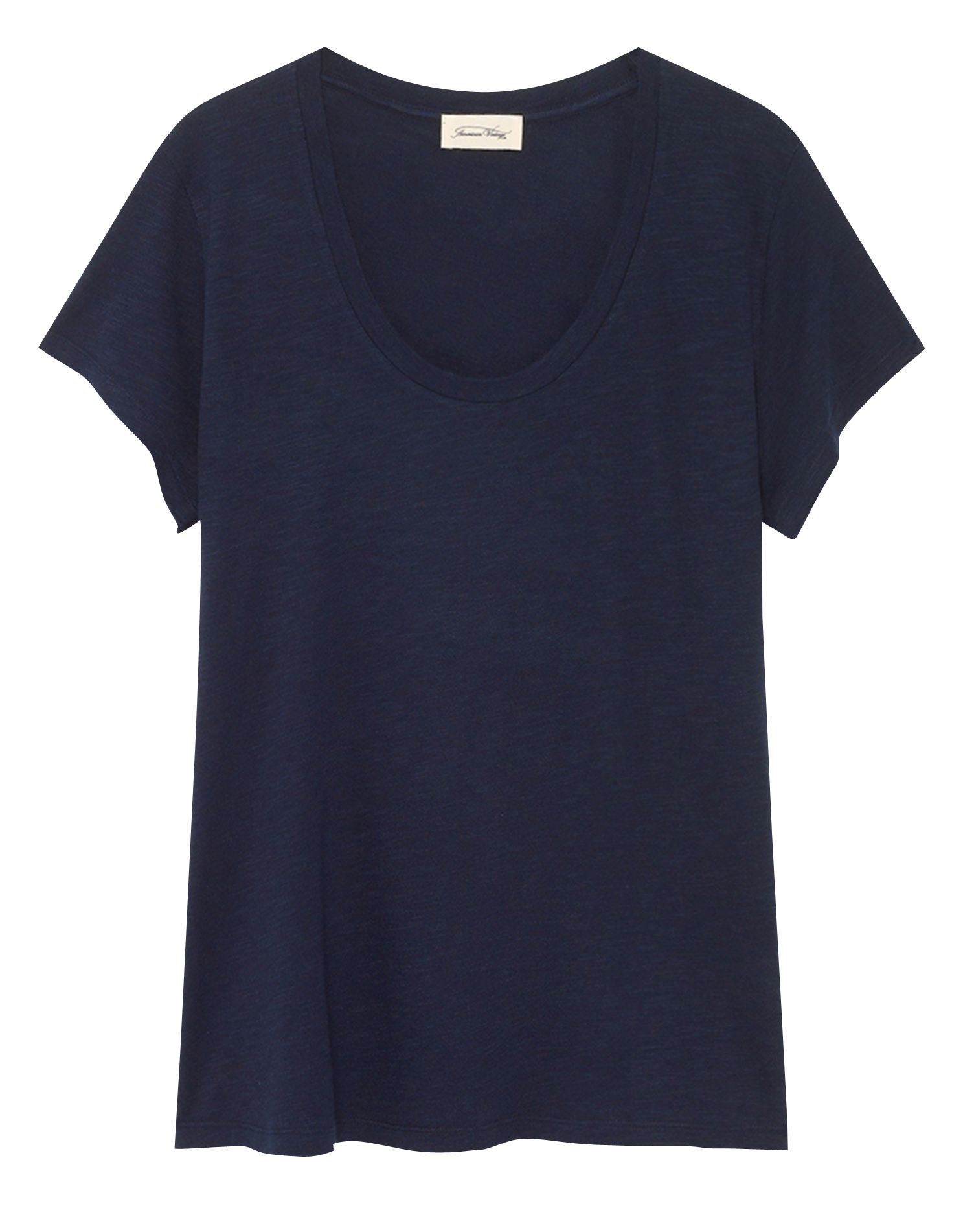 Tee-shirt col rond en coton mélangé jacksonville AMERICAN VINTAGE Bleu