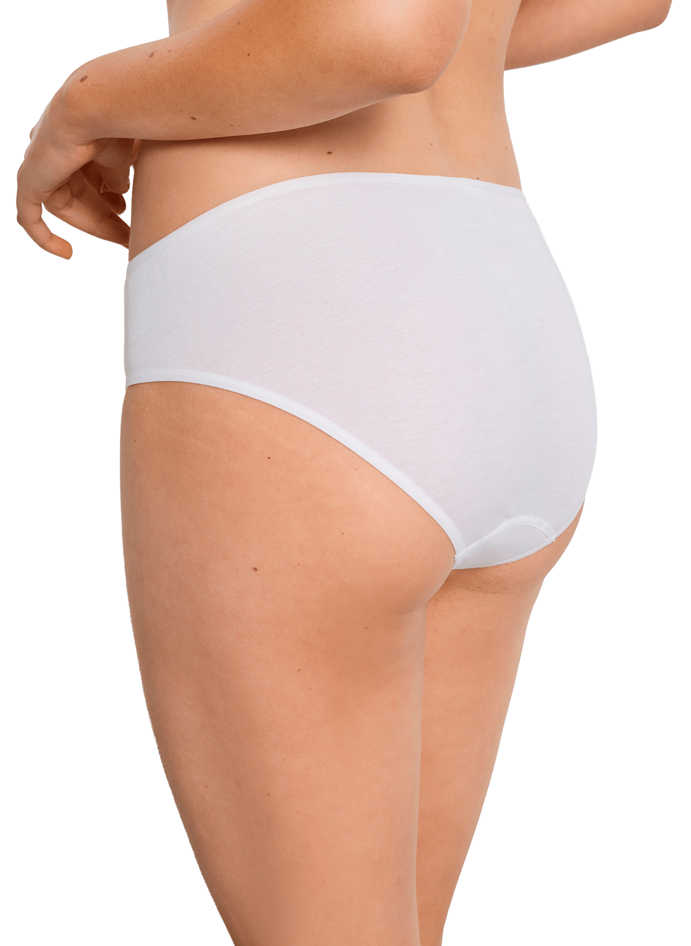 High-waisted cotton culottes White