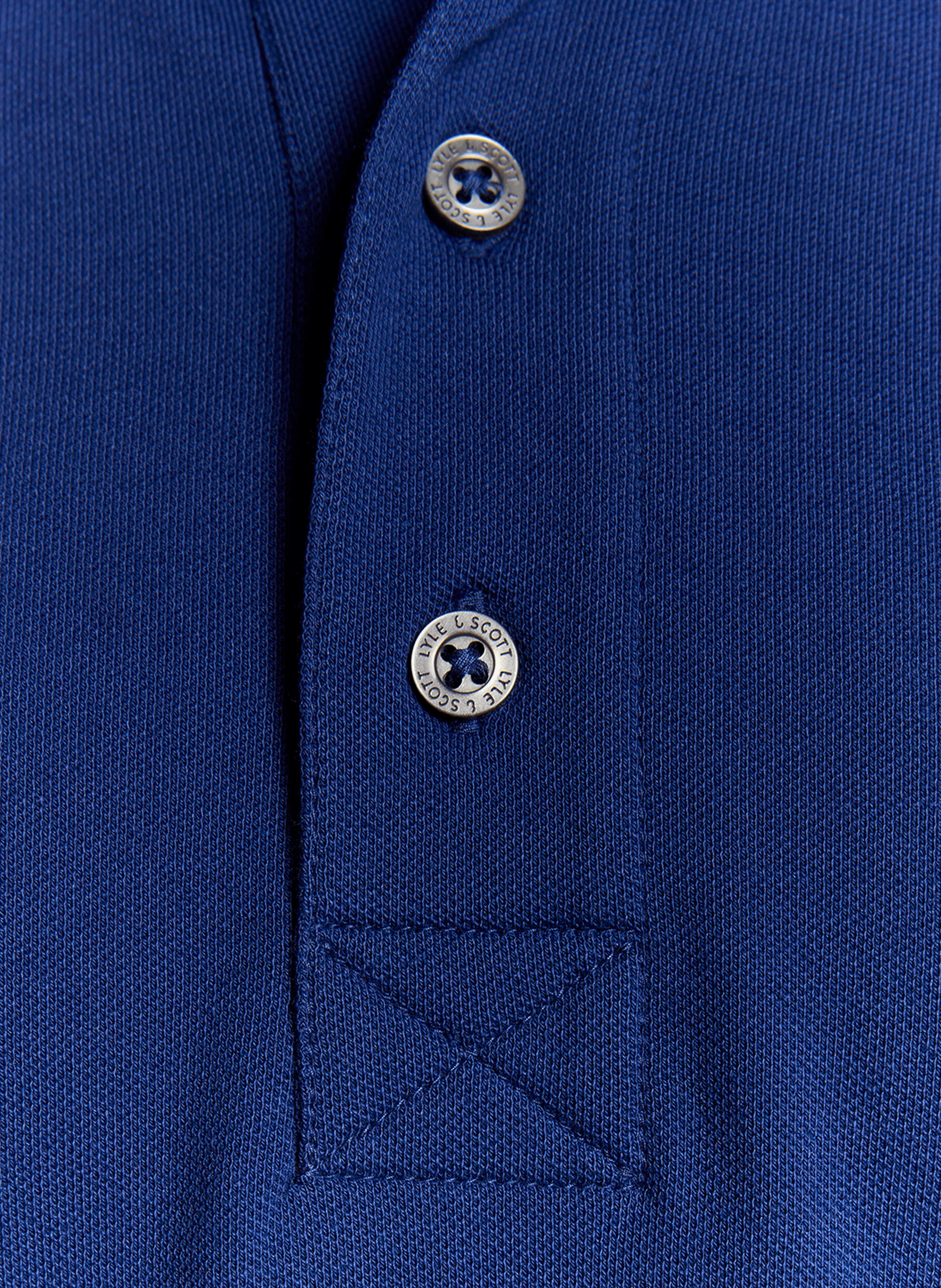 Polo en coton mélangé LYLE & SCOTT Bleu