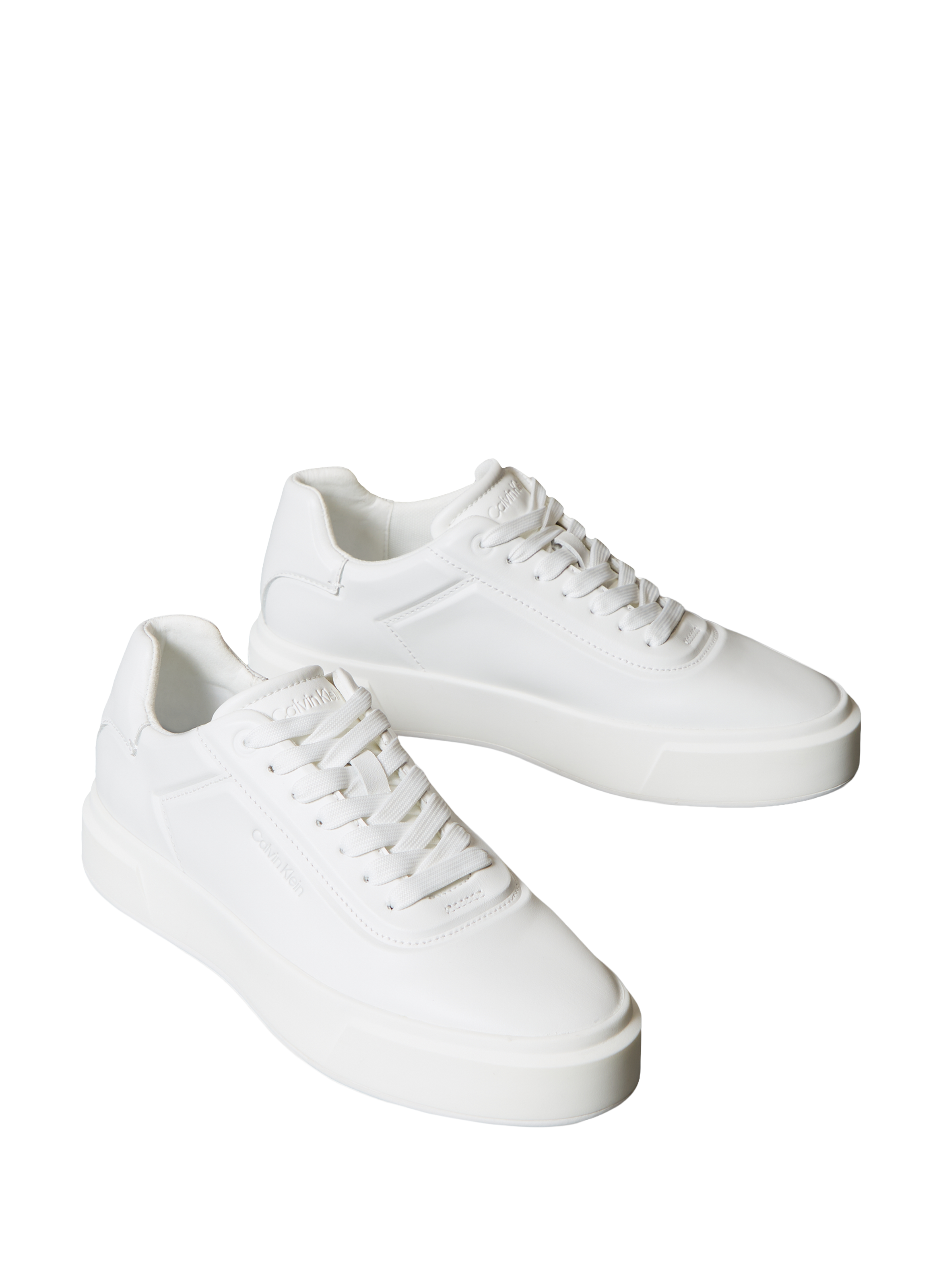 Baskets basses à lacets CALVIN KLEIN Blanc