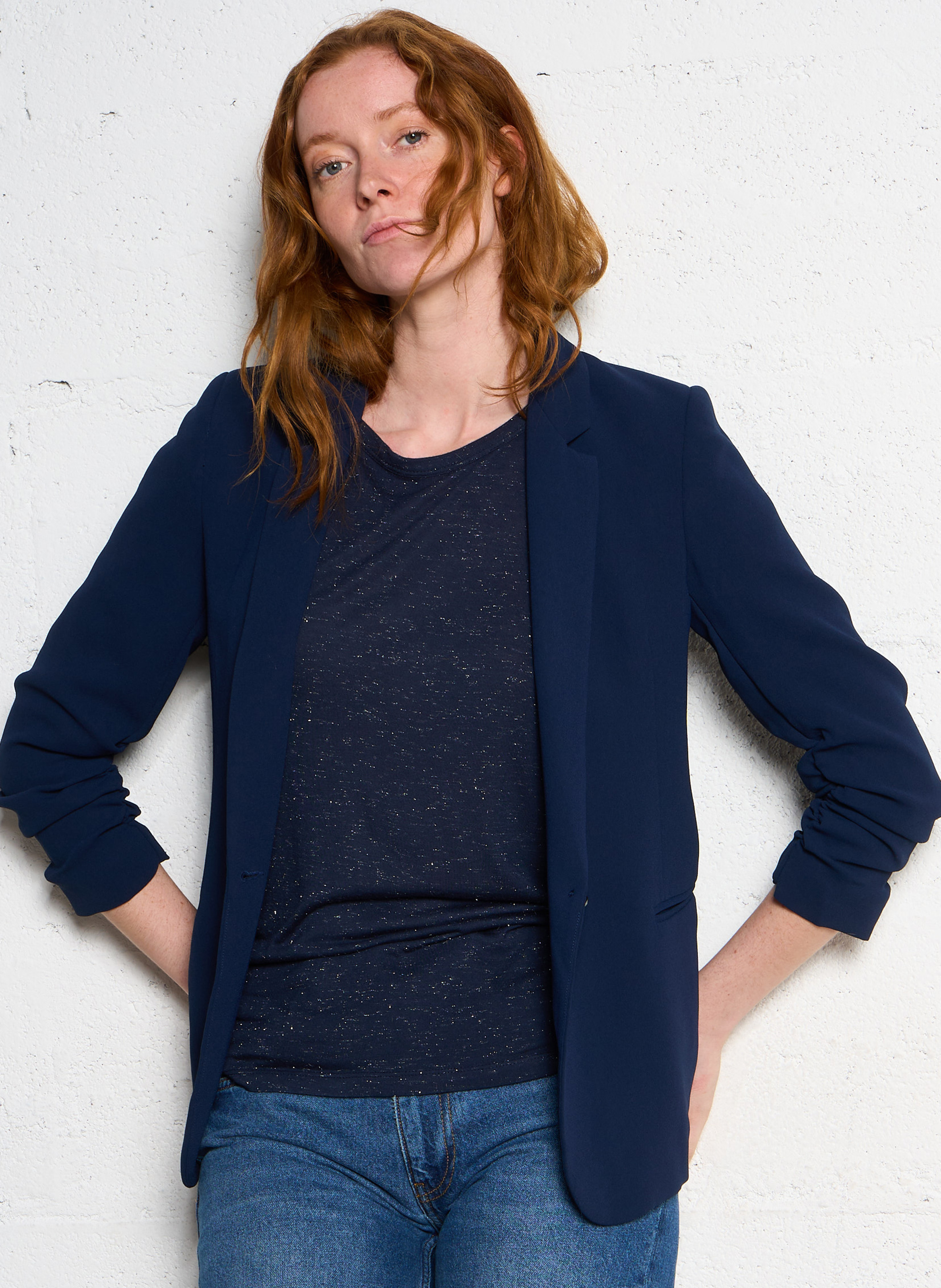 Veste de tailleur ajustée IKKS Bleu