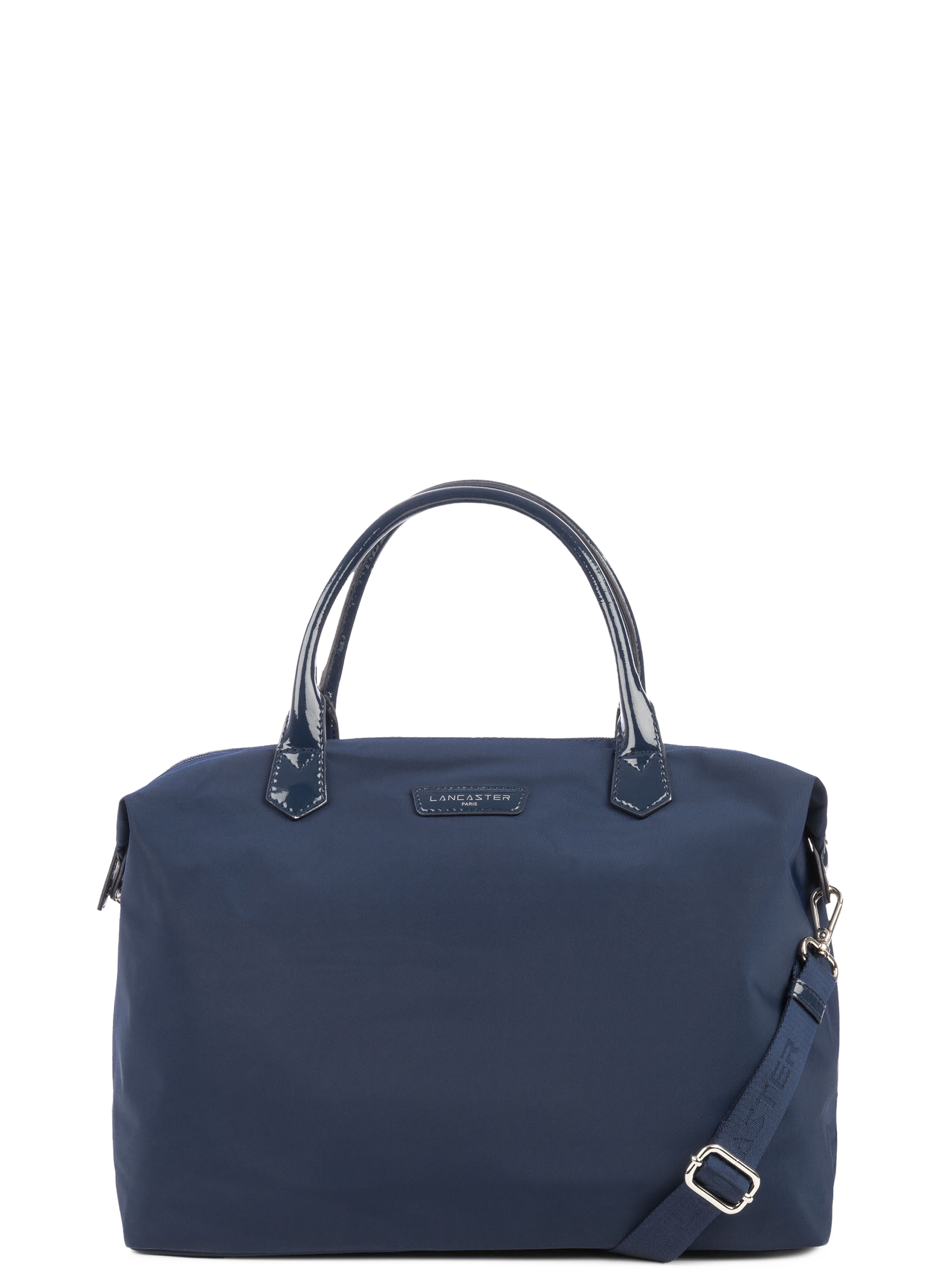 LANCASTER Large tote bag - Basic Verni Blue