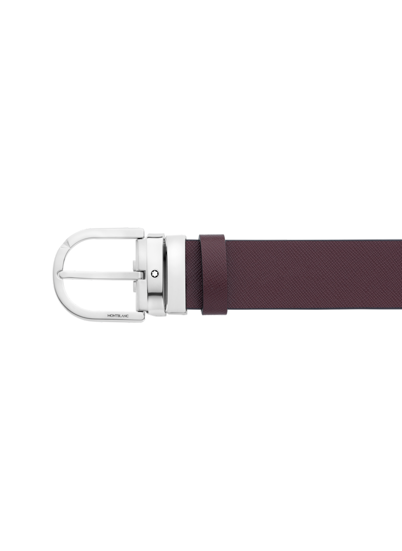 Reversible leather belt MONTBLANC Black