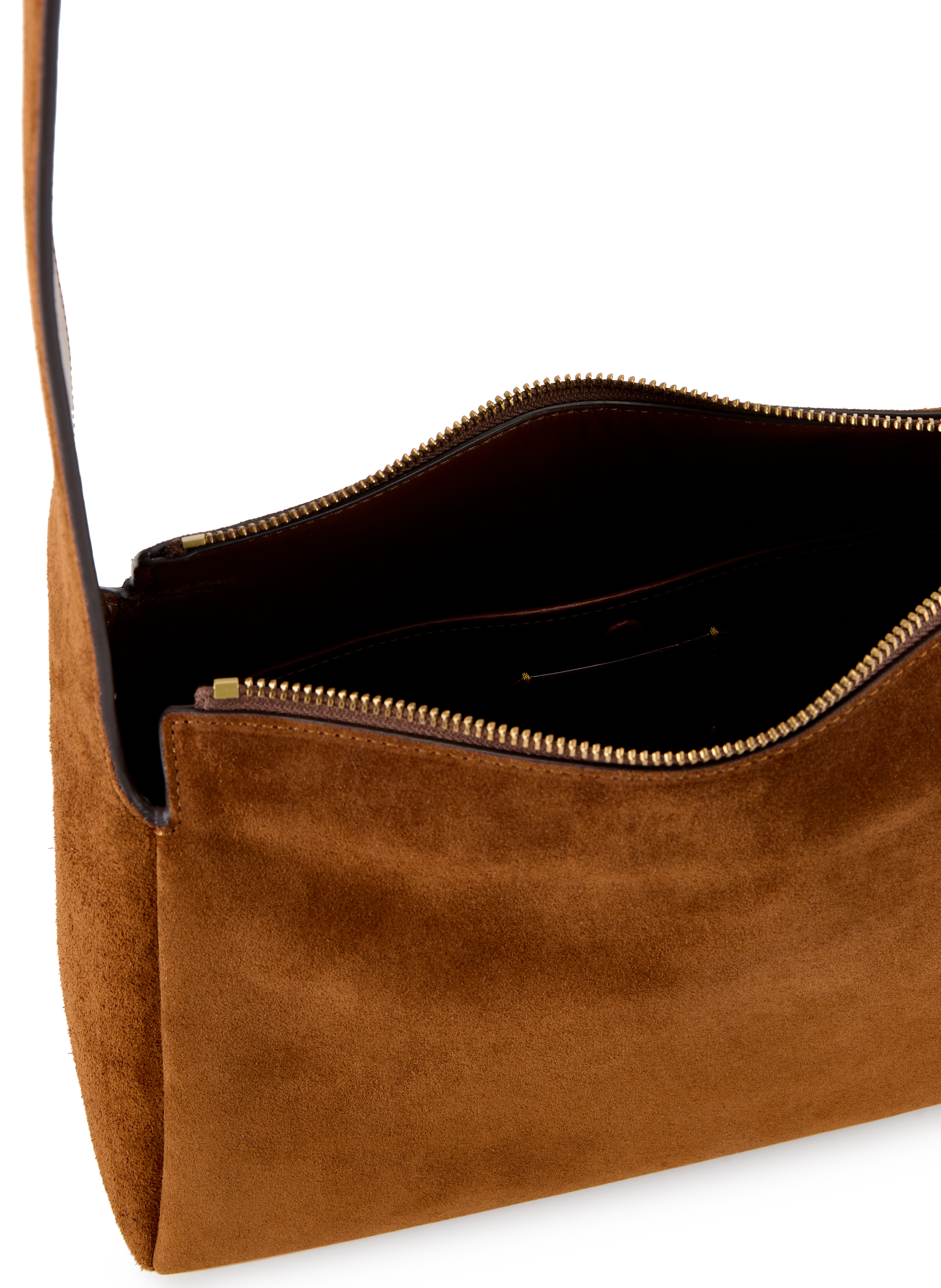 Sac épaule Lola en cuir suédé COACH Marron