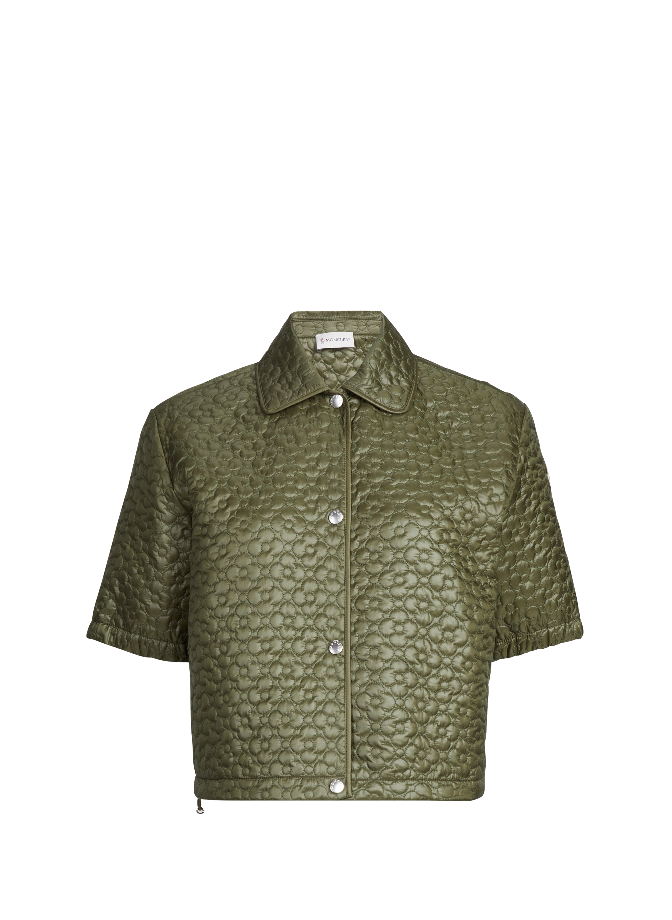 Top manches courtes matelassé MONCLER Vert