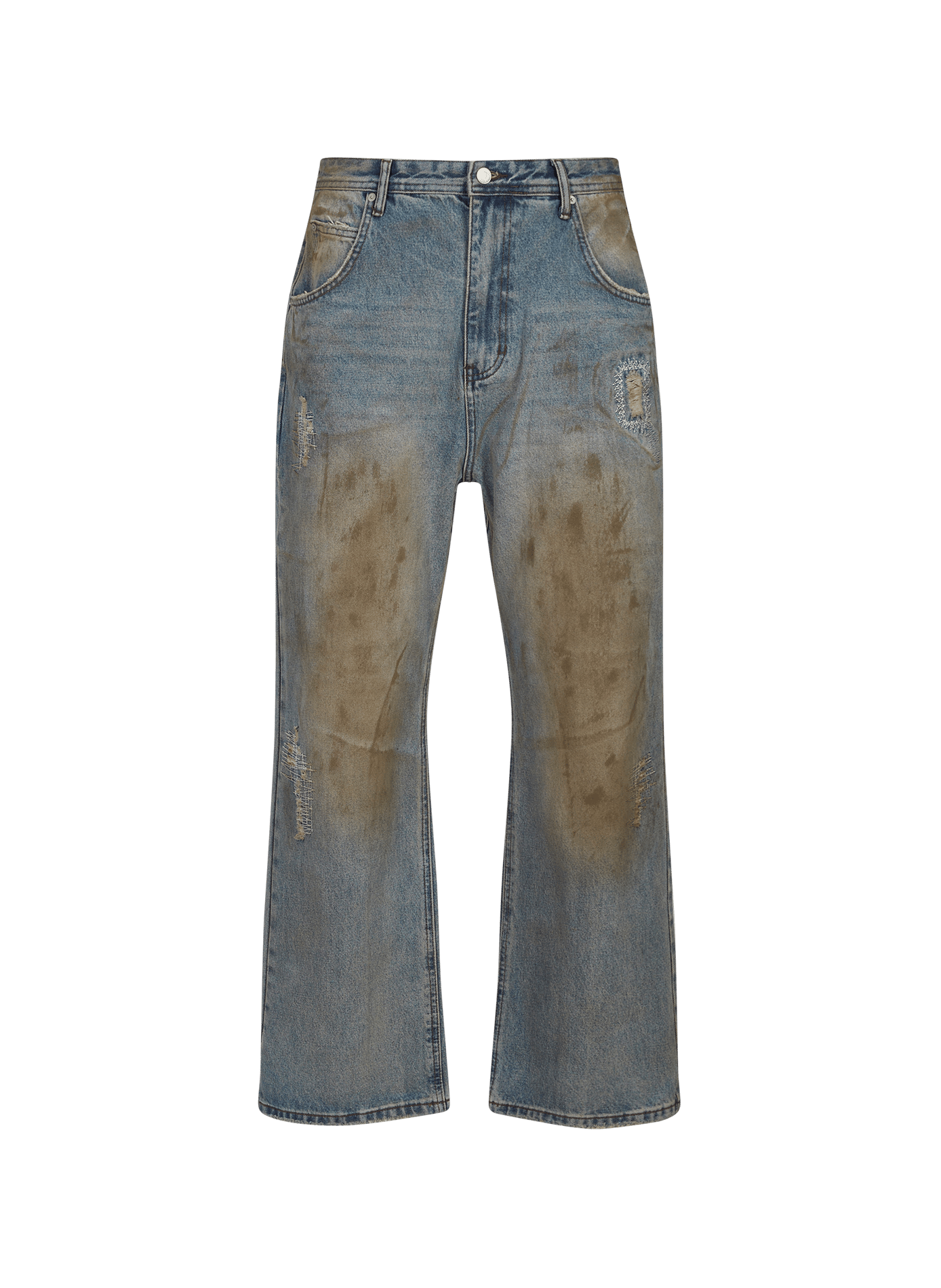 Straight cotton jeans ANDERSSON BELL Blue