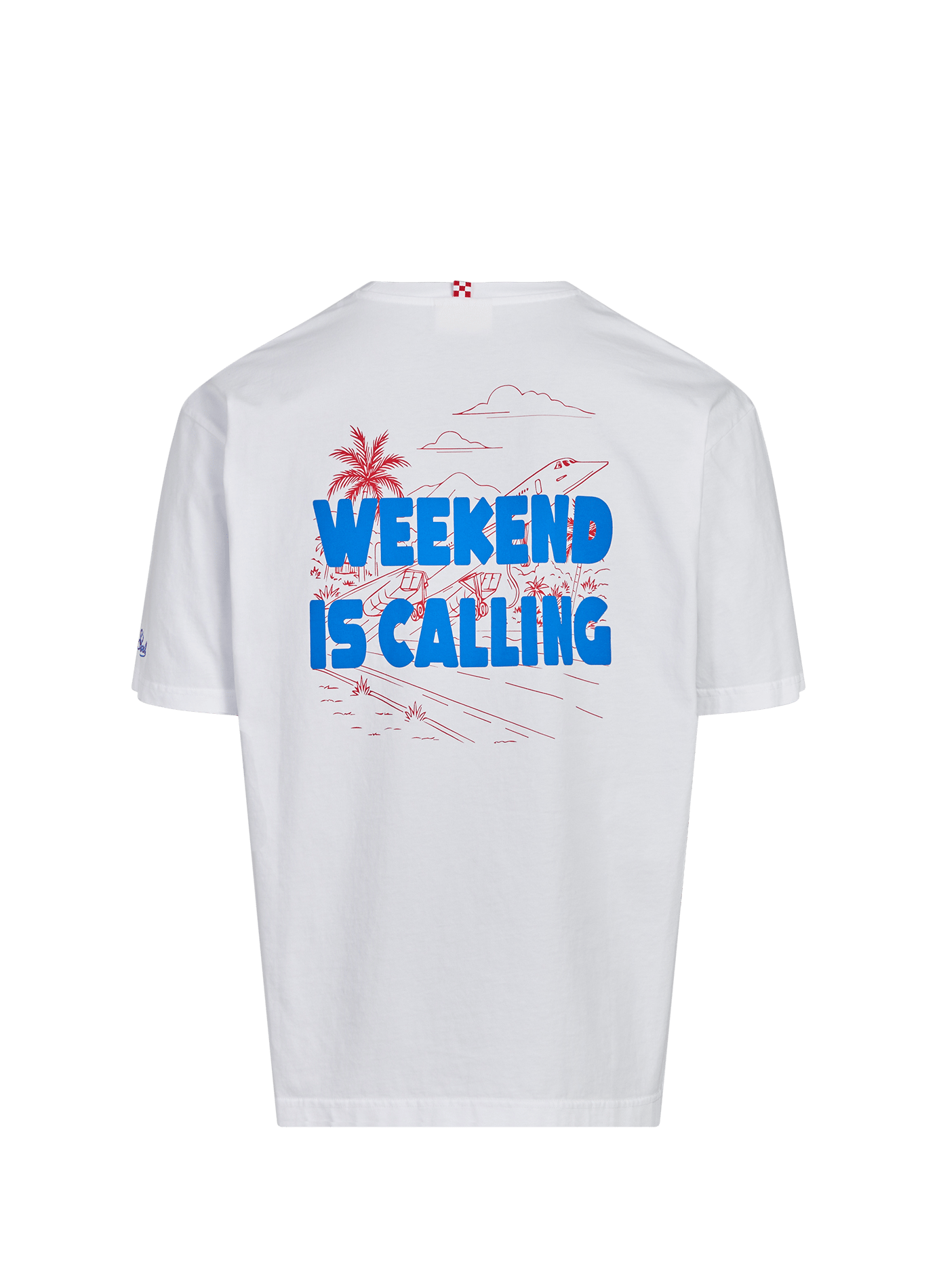 T-shirt ample sérigraphié en coton MC2 SAINT BARTH Blanc