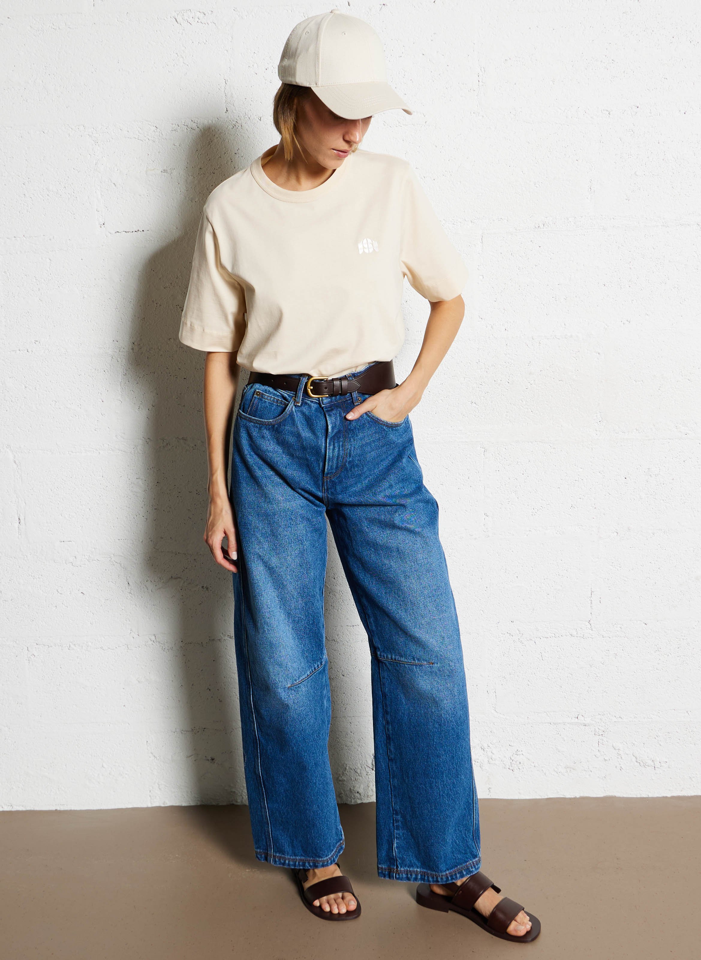 Jean large en coton eliott SOEUR Bleu