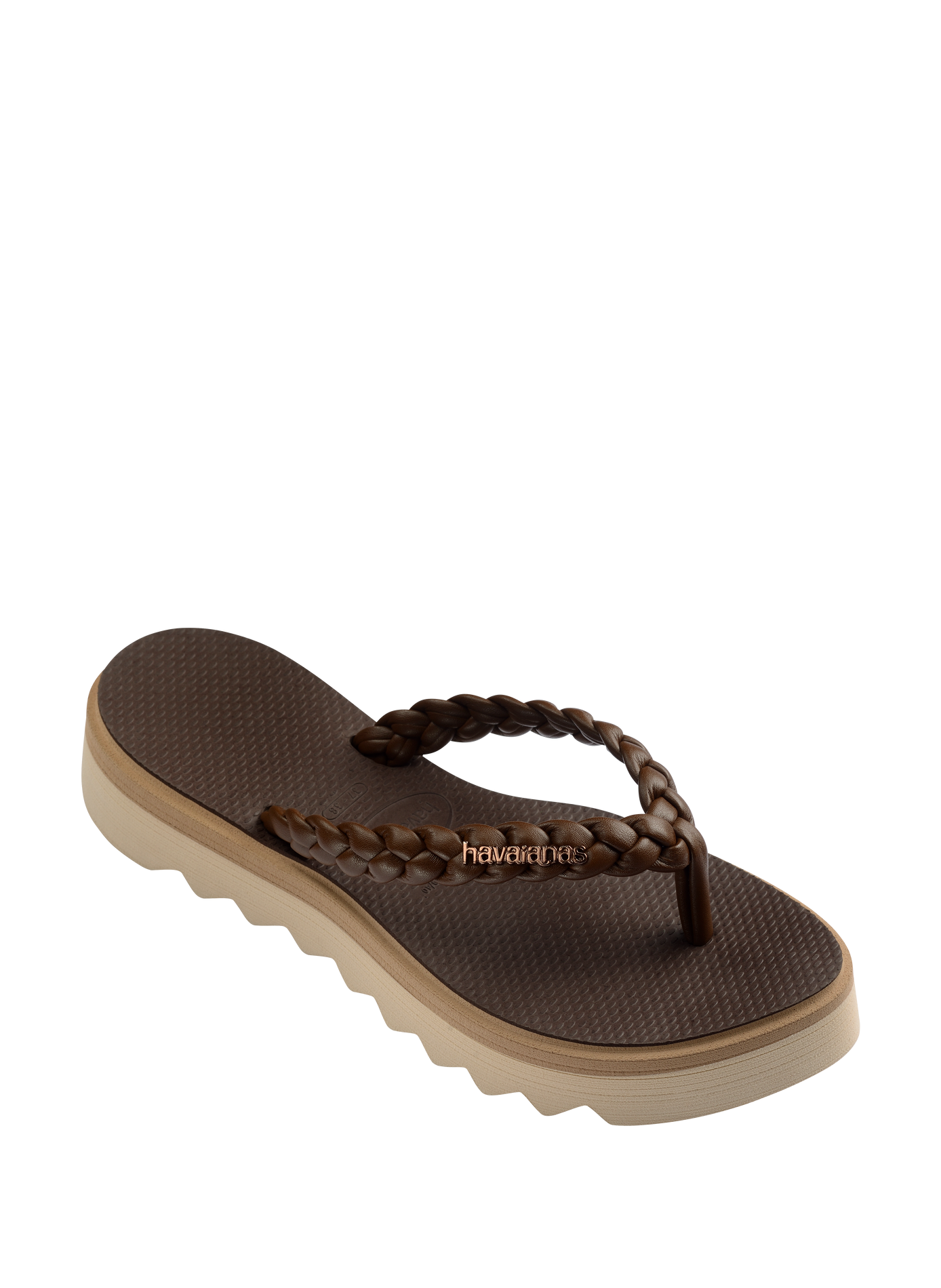 Tongs Slim Point Boho crantées HAVAIANAS Doré