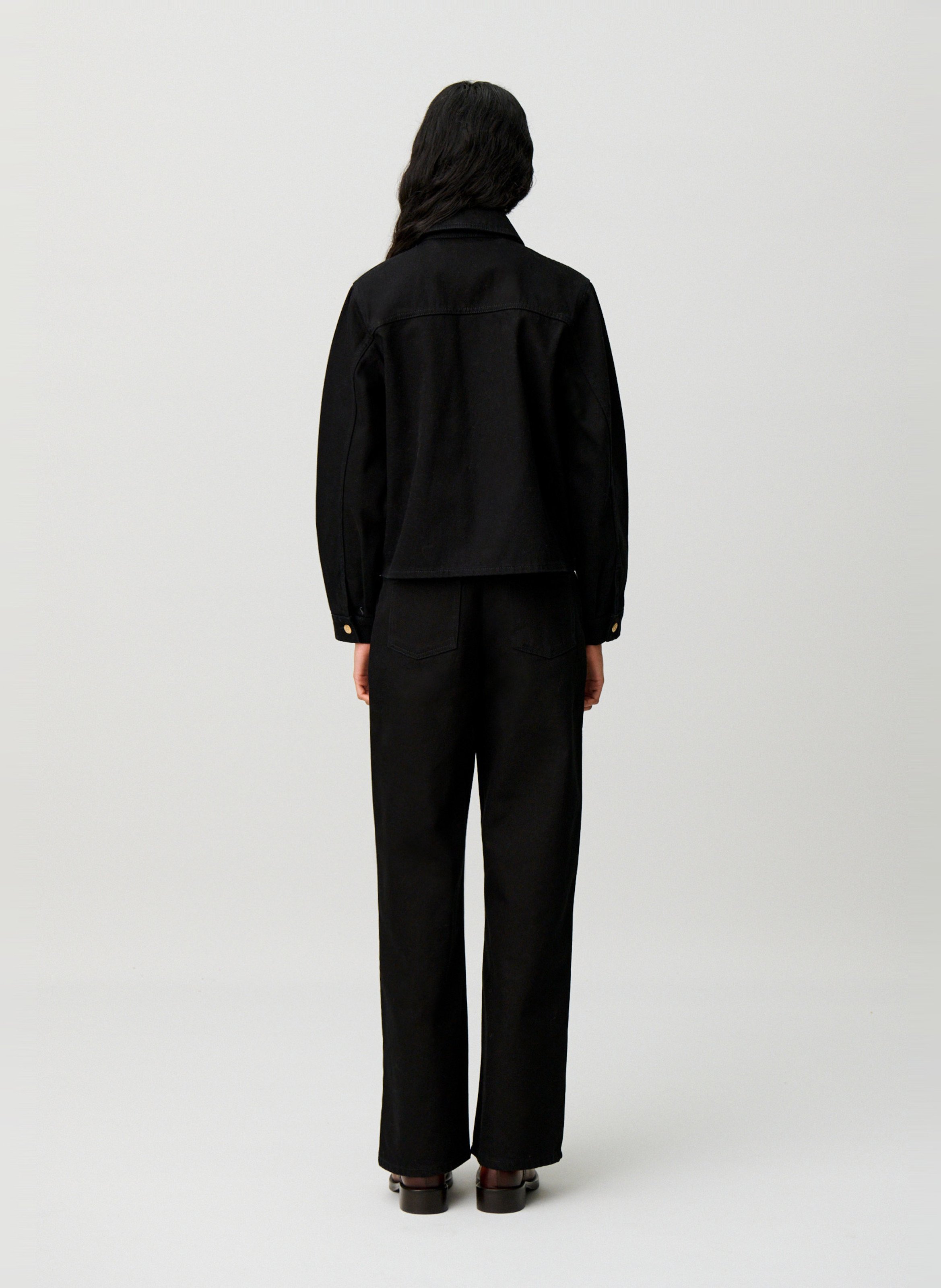 Veste oversize en coton CLAUDIE PIERLOT Noir