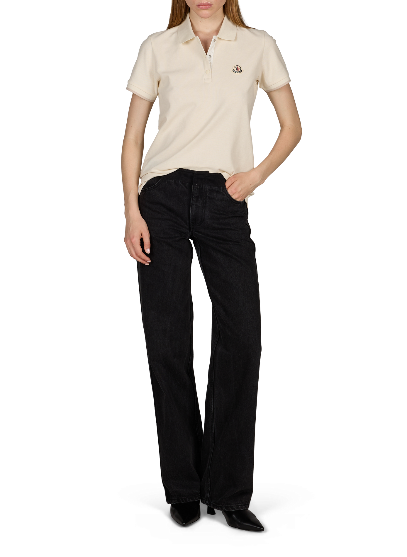 Cotton polo shirt MONCLER White