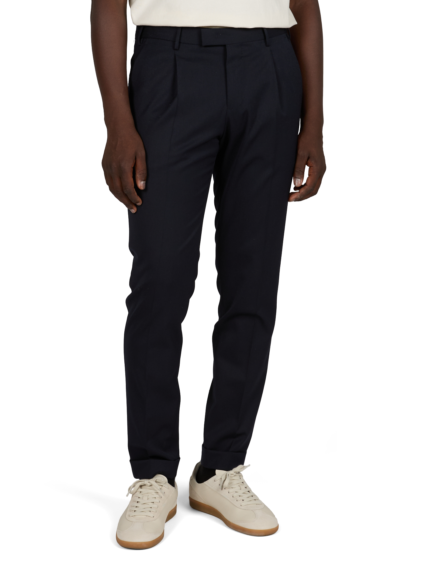 Slim-fit stretch cotton chinos PT01 Blue