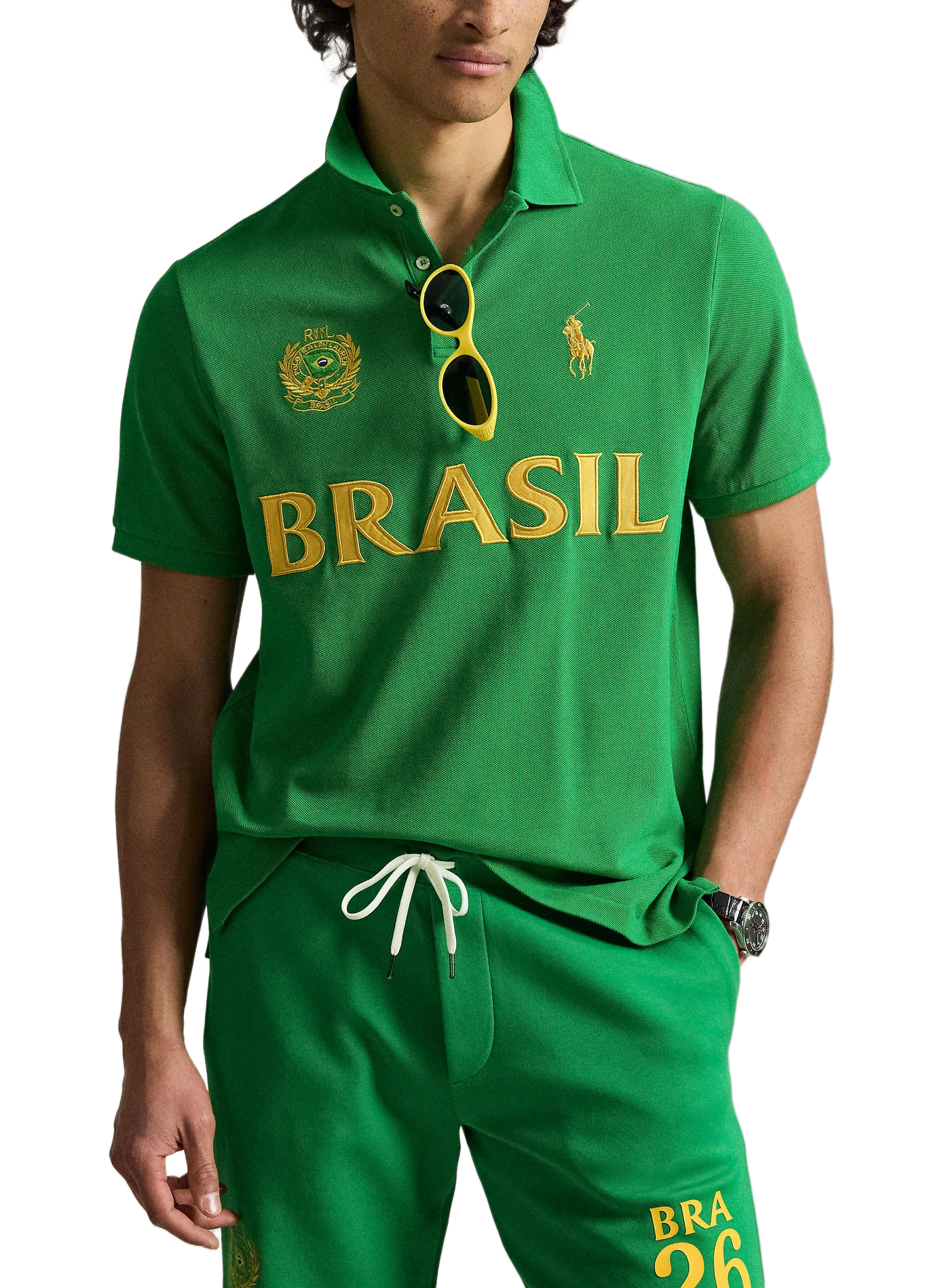 Brazil Cotton Rugby Polo POLO RALPH LAUREN Green
