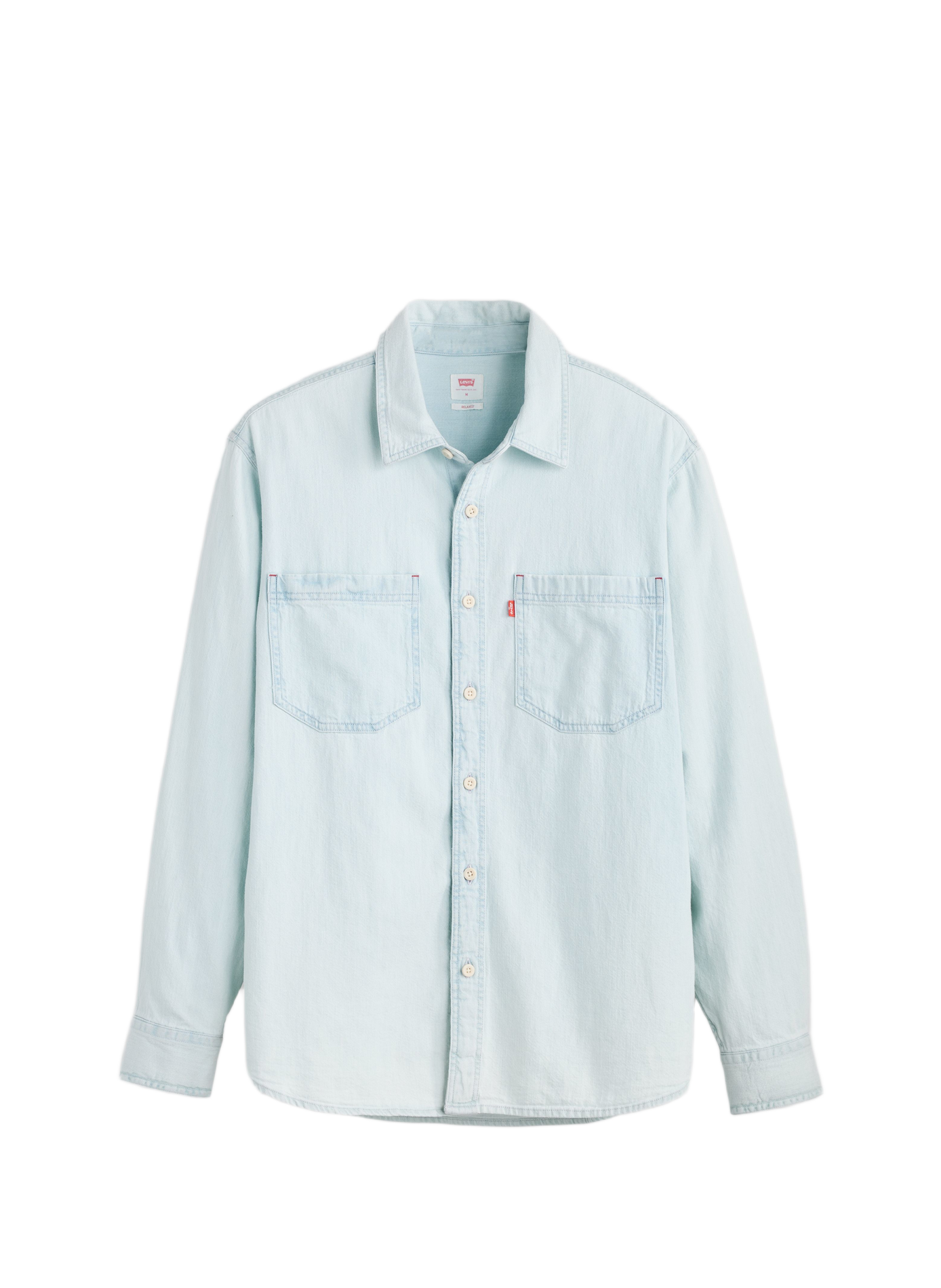 Straight denim shirt in cotton LEVI'S Blue
