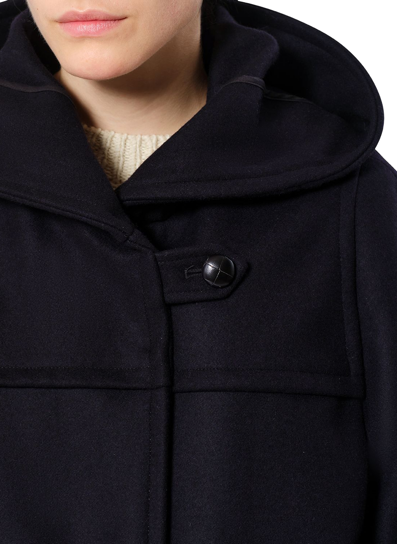Kurzer Caban-Mantel Trixie aus Wolle und Kaschmir ISABEL MARANT Blau
