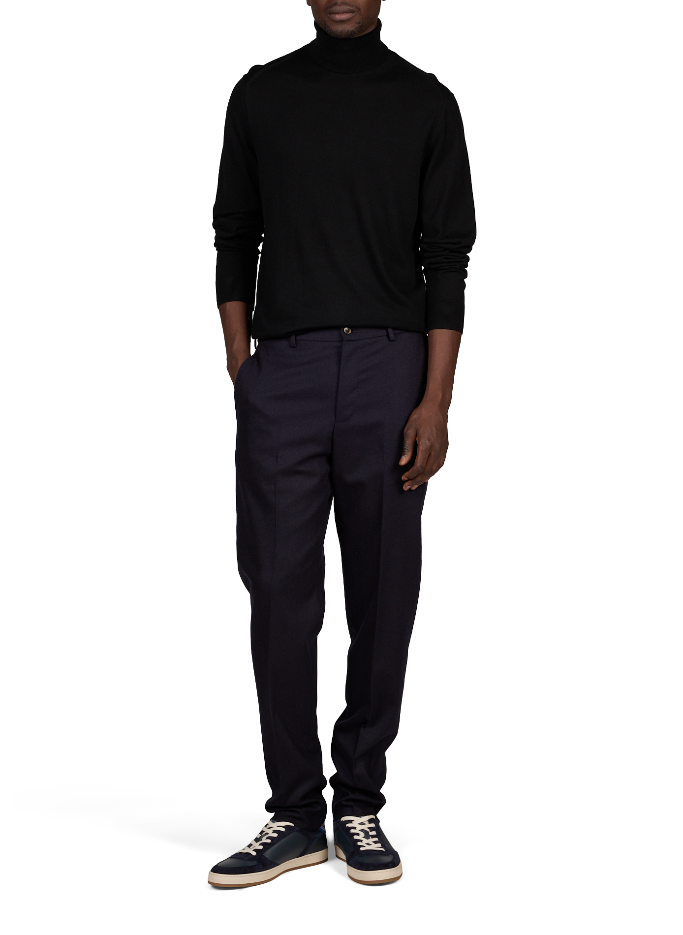 Coltrui in effen gebreide stof ARMANI EXCHANGE Zwart
