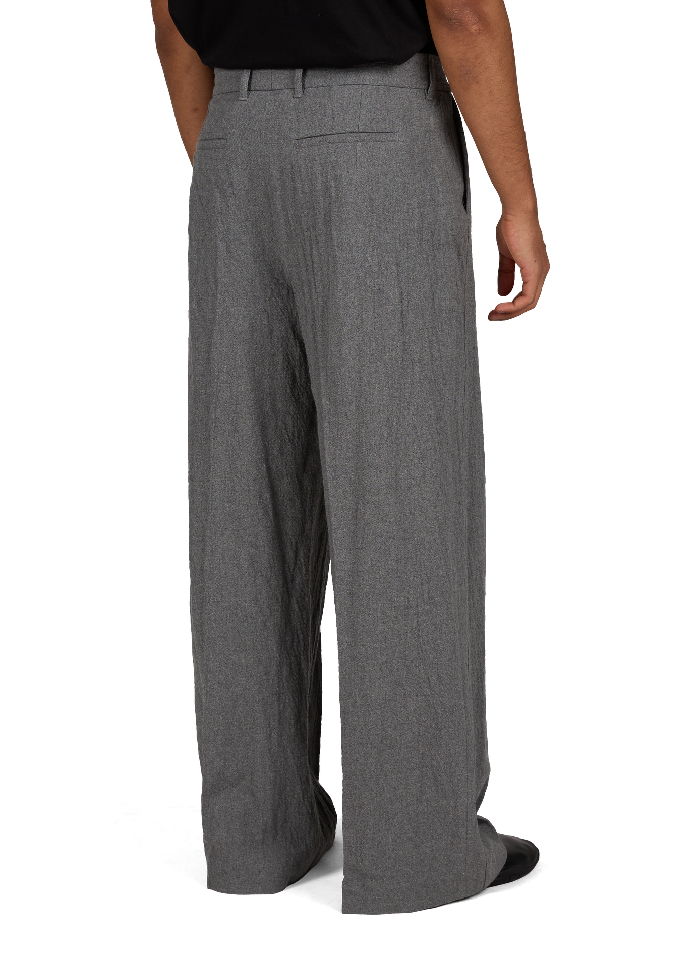 Eron wide-leg trousers in a cotton blend WON HUNDRED Grey