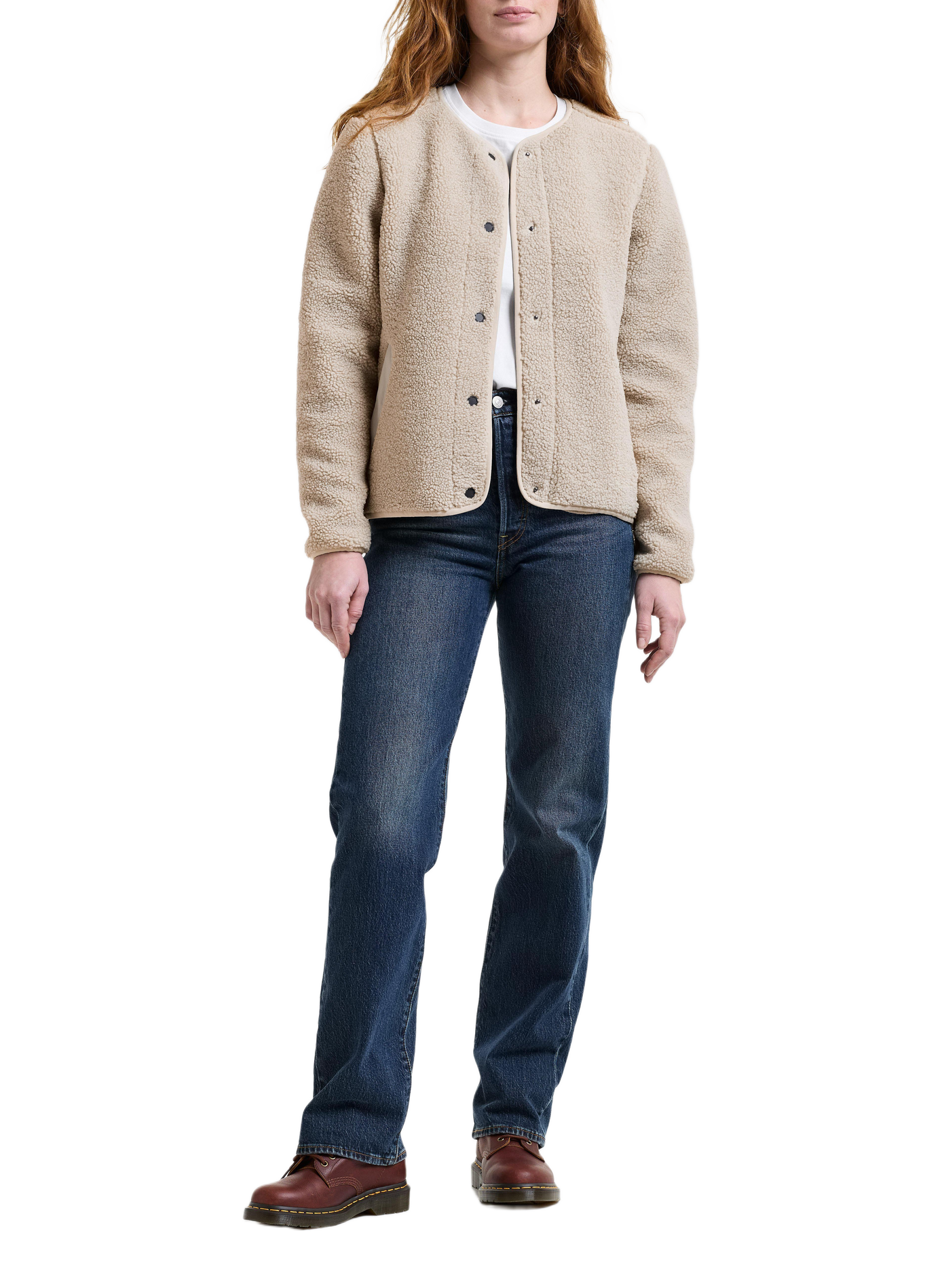SELMA jacket in soft fleece DIDRIKSONS Beige