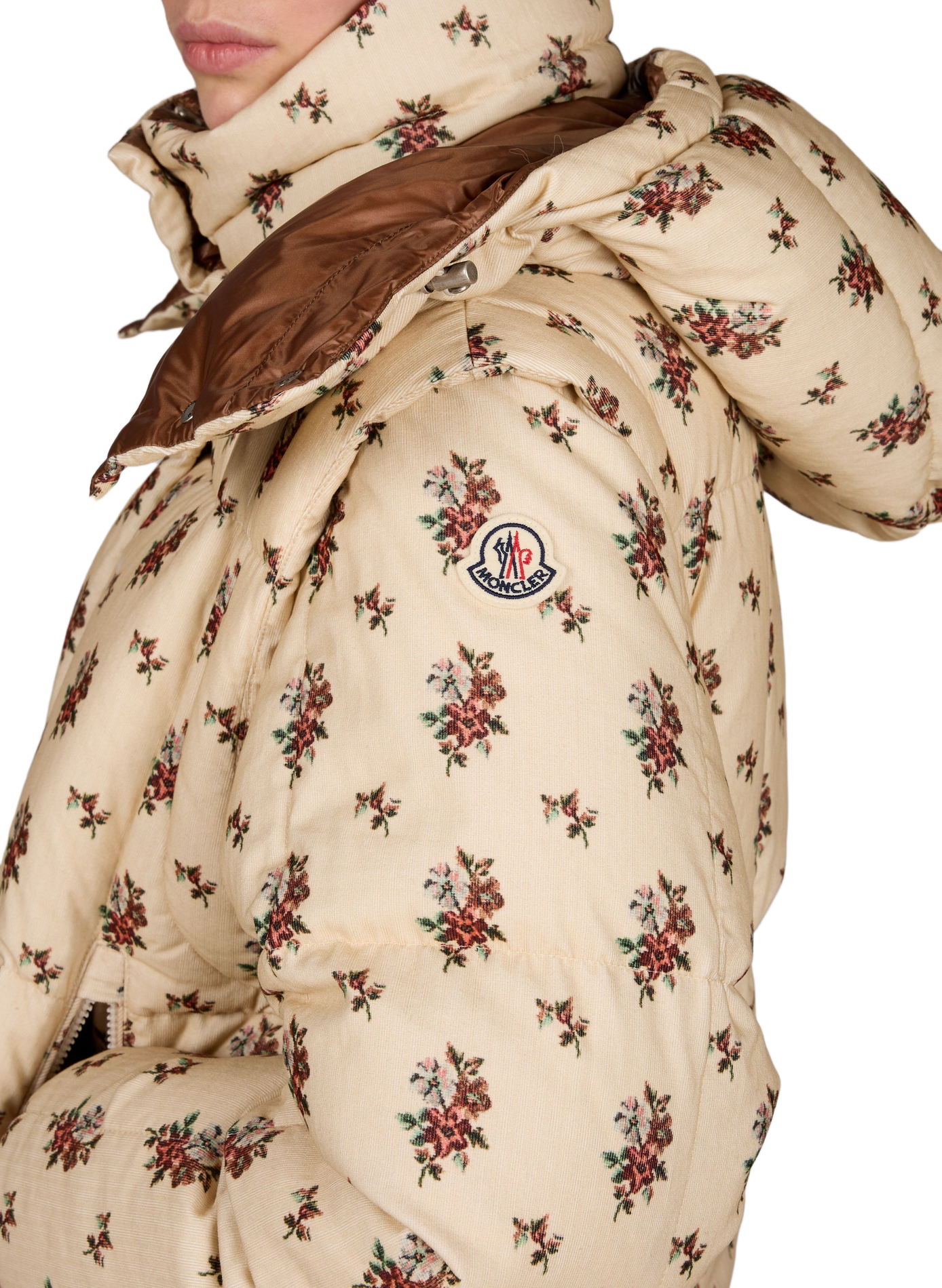 Plumífero Torcol acolchado estampado MONCLER Blanco