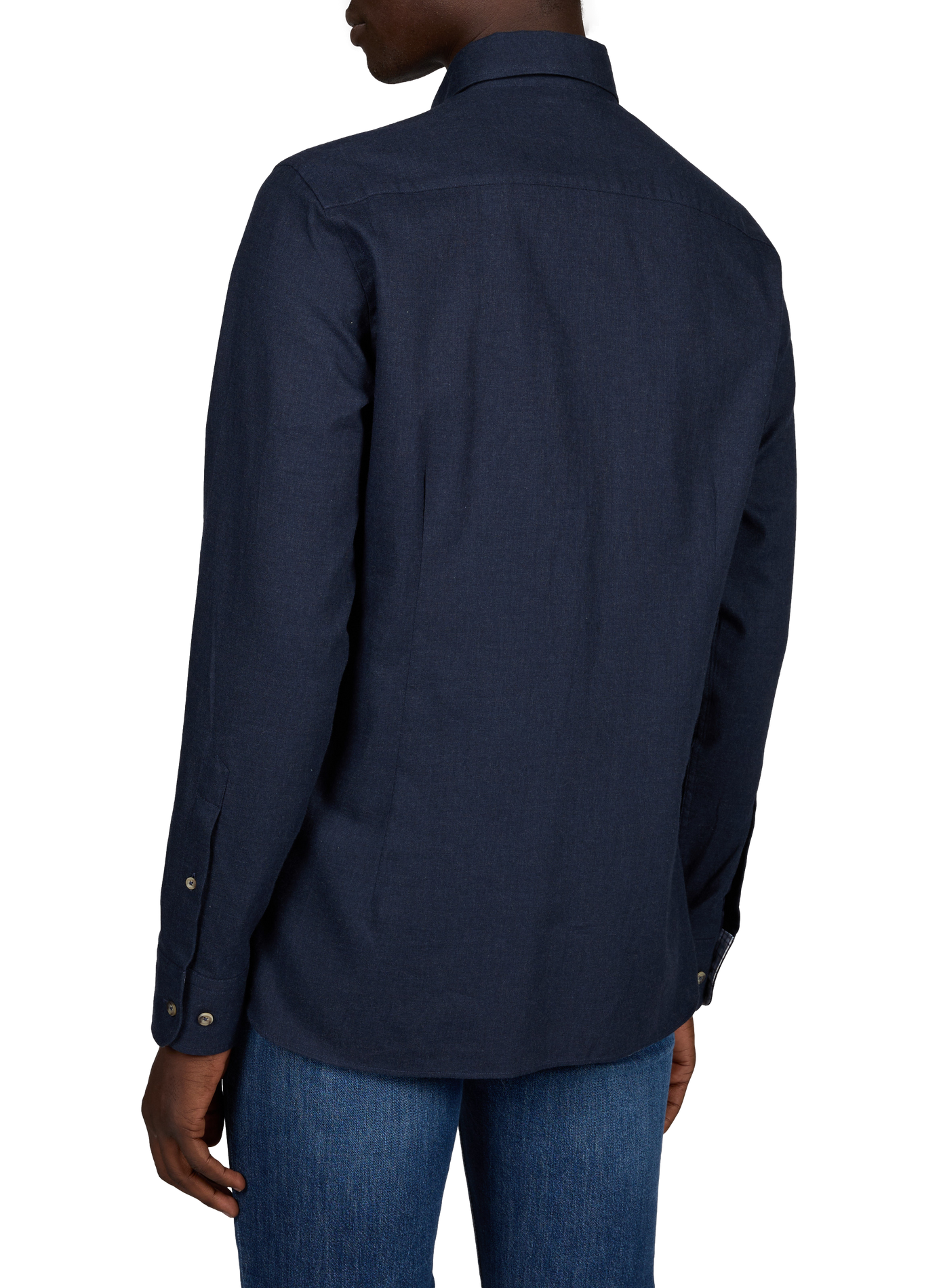 Brompton fitted cotton shirt HACKETT Blue