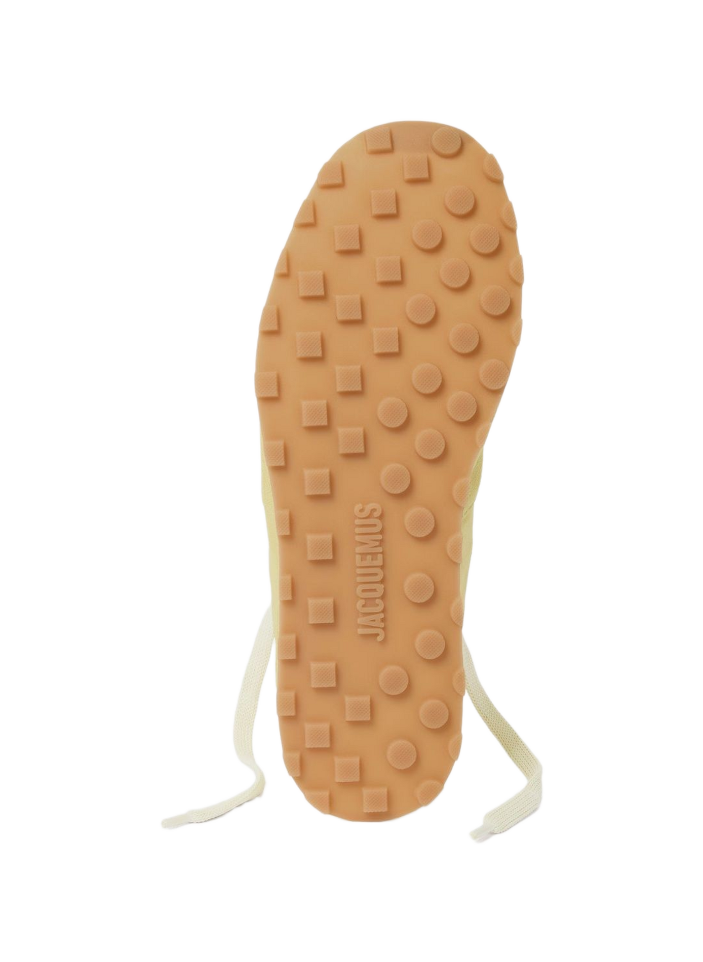Les baskets Tennis en cuir d'aneau JACQUEMUS Yellow