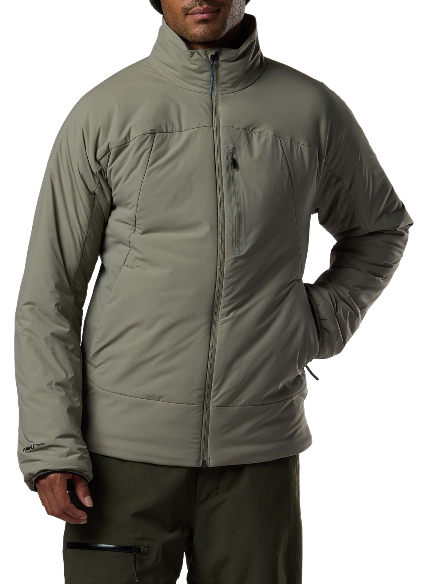 Veste droite col montant zippée ROSSIGNOL Verde