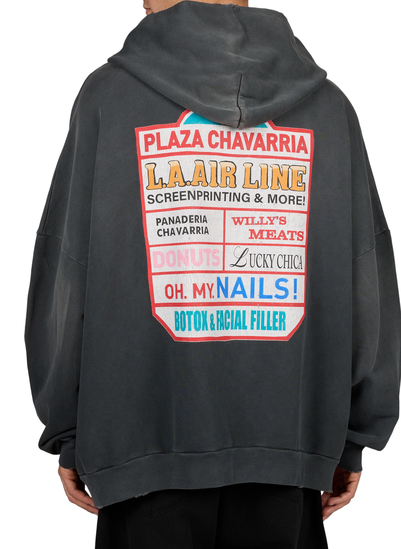 Cotton hooded sweatshirt WILLY CHAVARRIA Grey