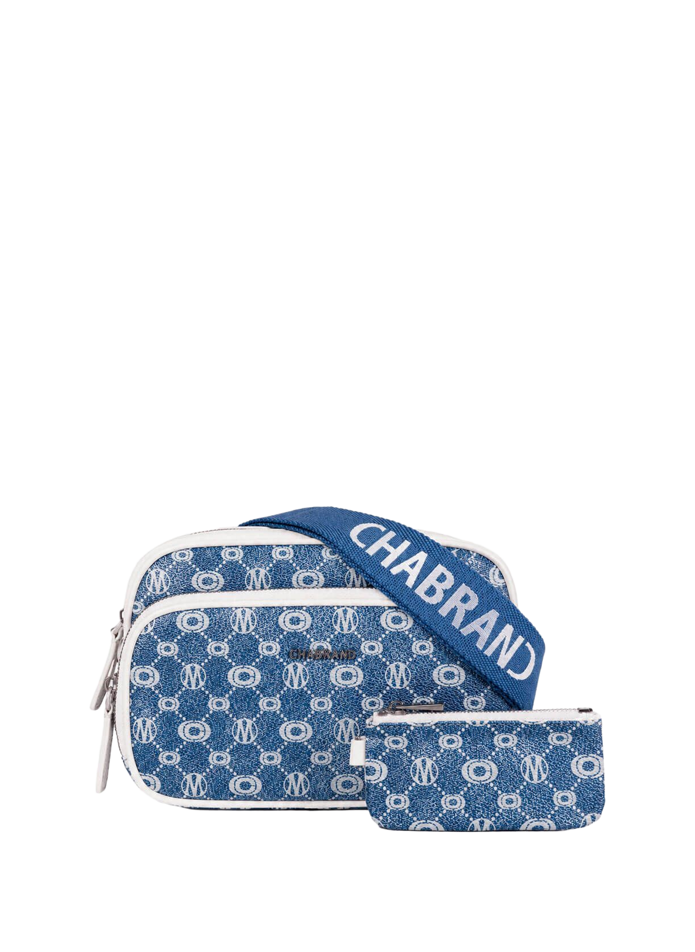 OM x Chabrand coated canvas crossbody bag CHABRAND Blue