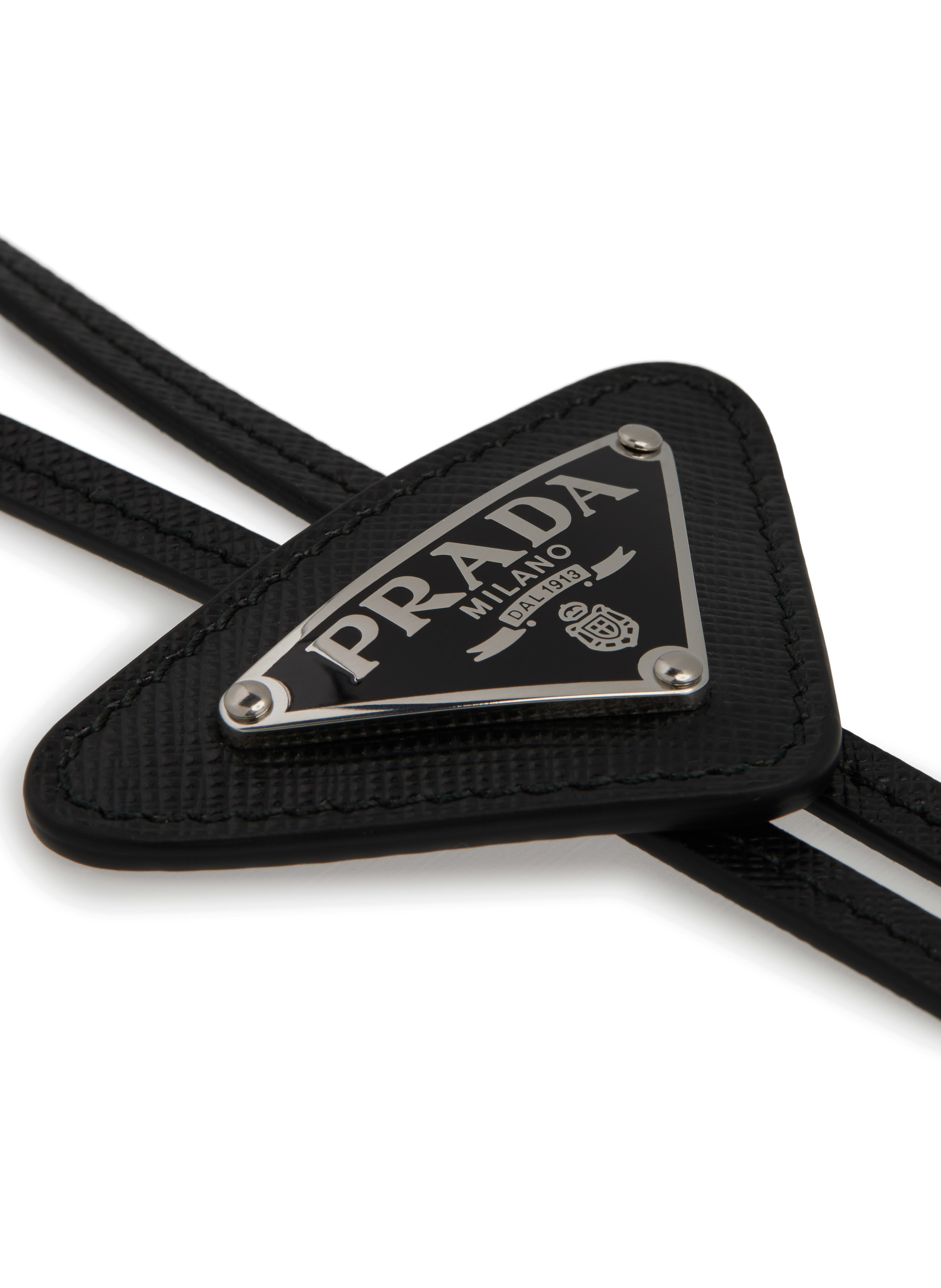 Collier en cuir Saffiano