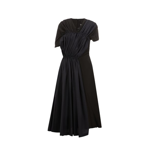 Robe mi-longue bi-matière