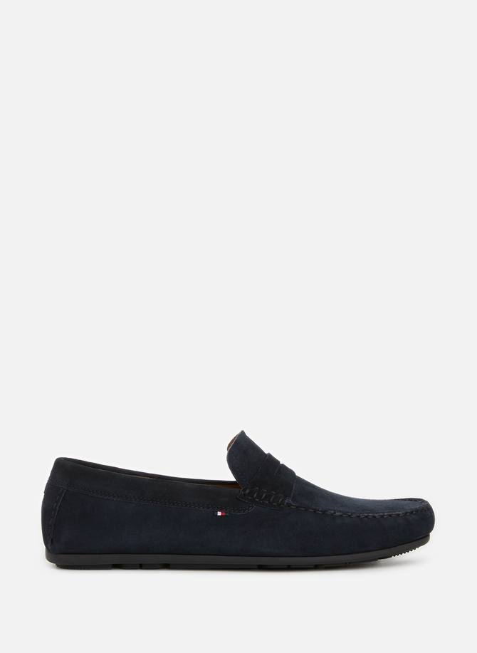 Suede leather boat shoes TOMMY HILFIGER