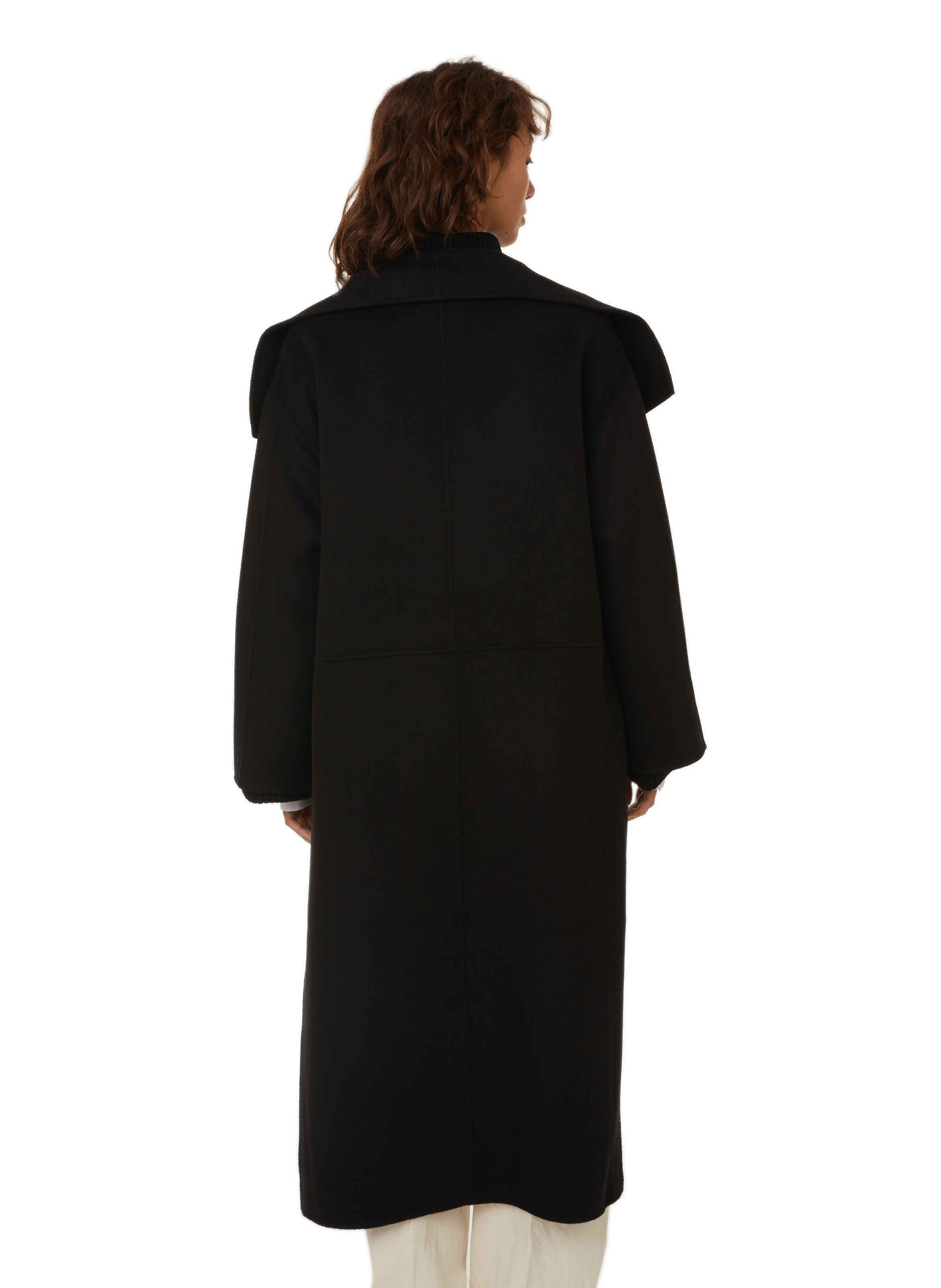 Wool and cashmere coat TOTEME Black