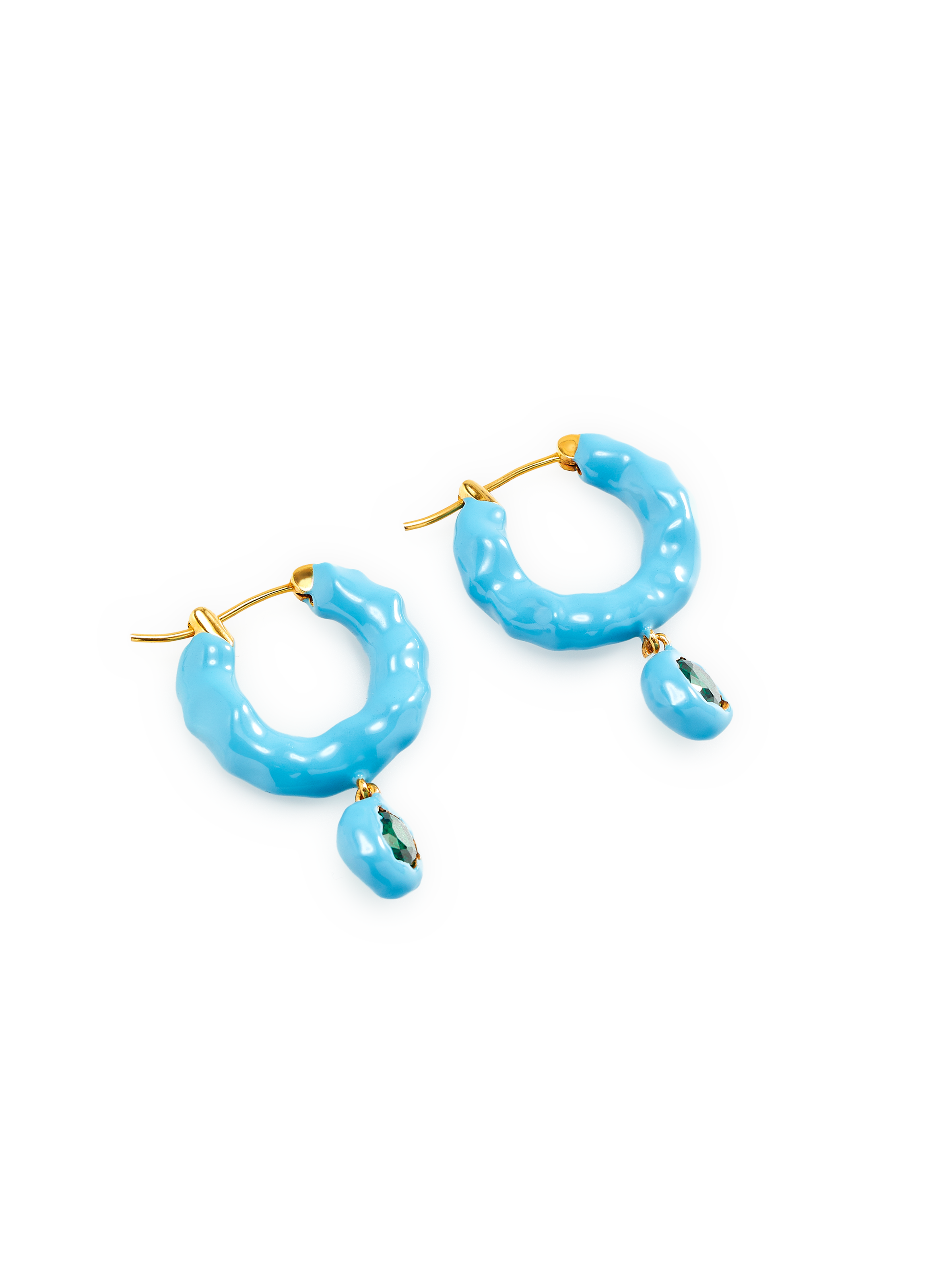 Boucles d'oreilles créole avec pendentif