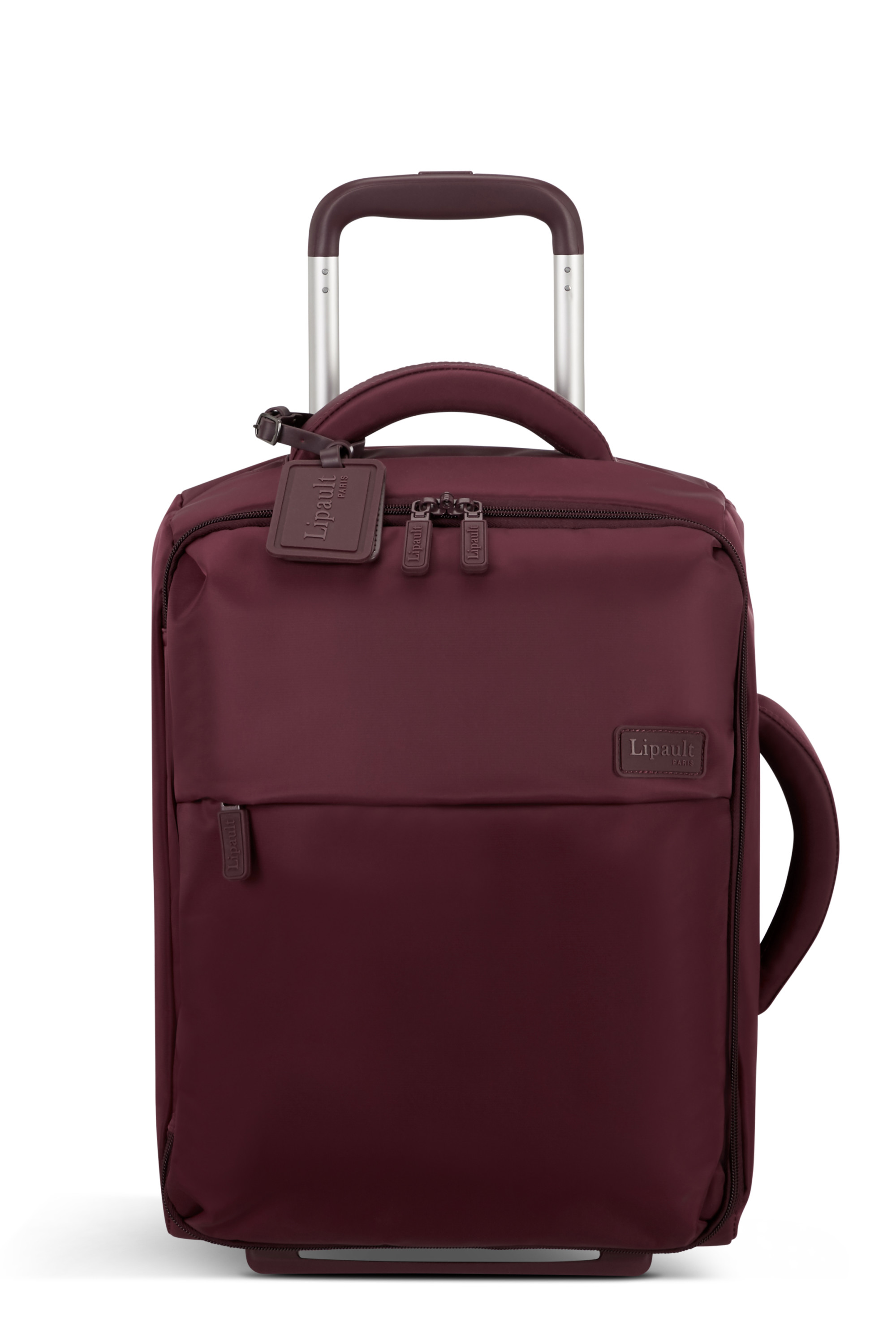 Foldable plume valise 2 roues taille s LIPAULT PARIS Rouge