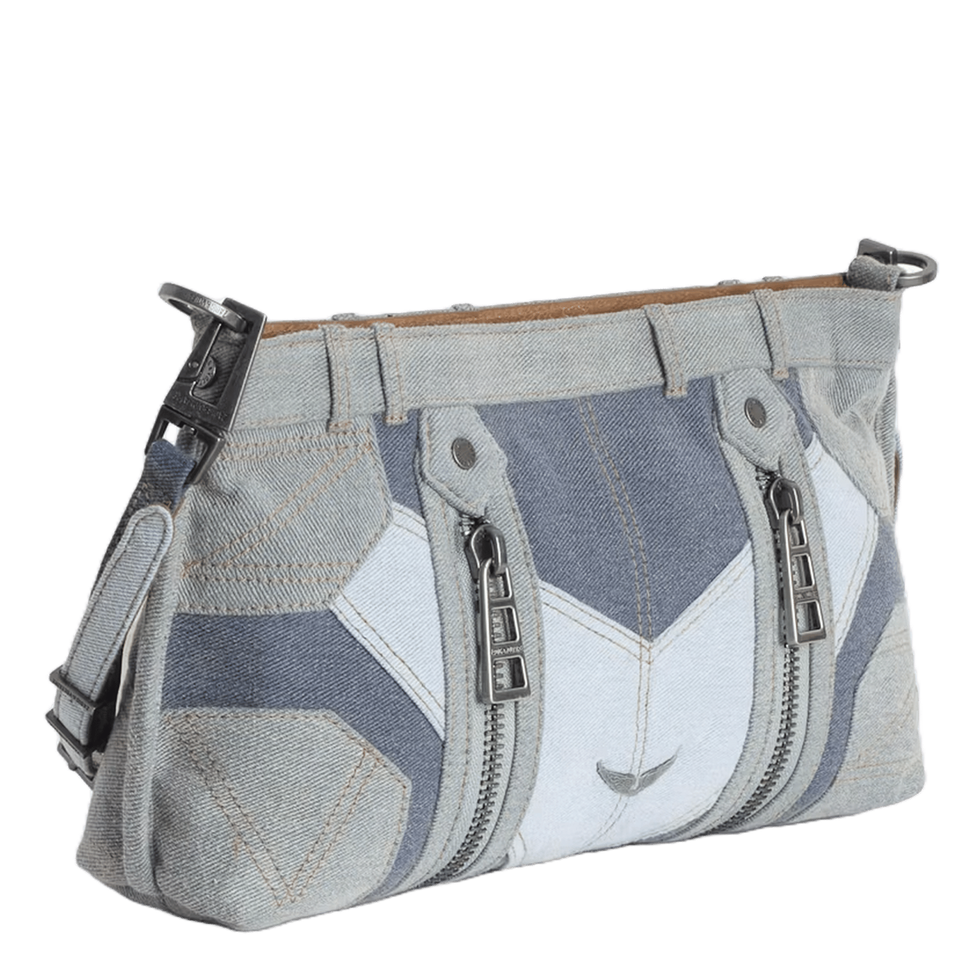 Sac bandoulière en coton sunny moody ZADIG&VOLTAIRE Bleu