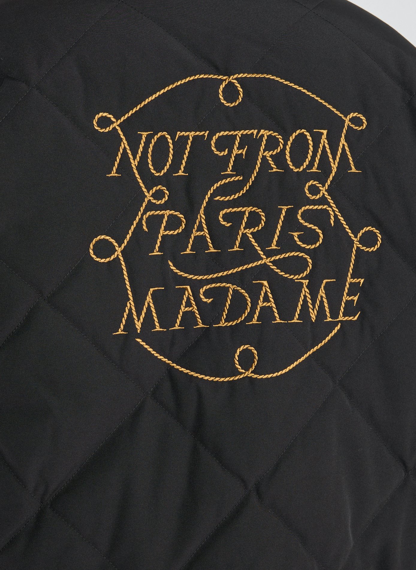 La veste Slogan Tresses DROLE DE MONSIEUR Noir
