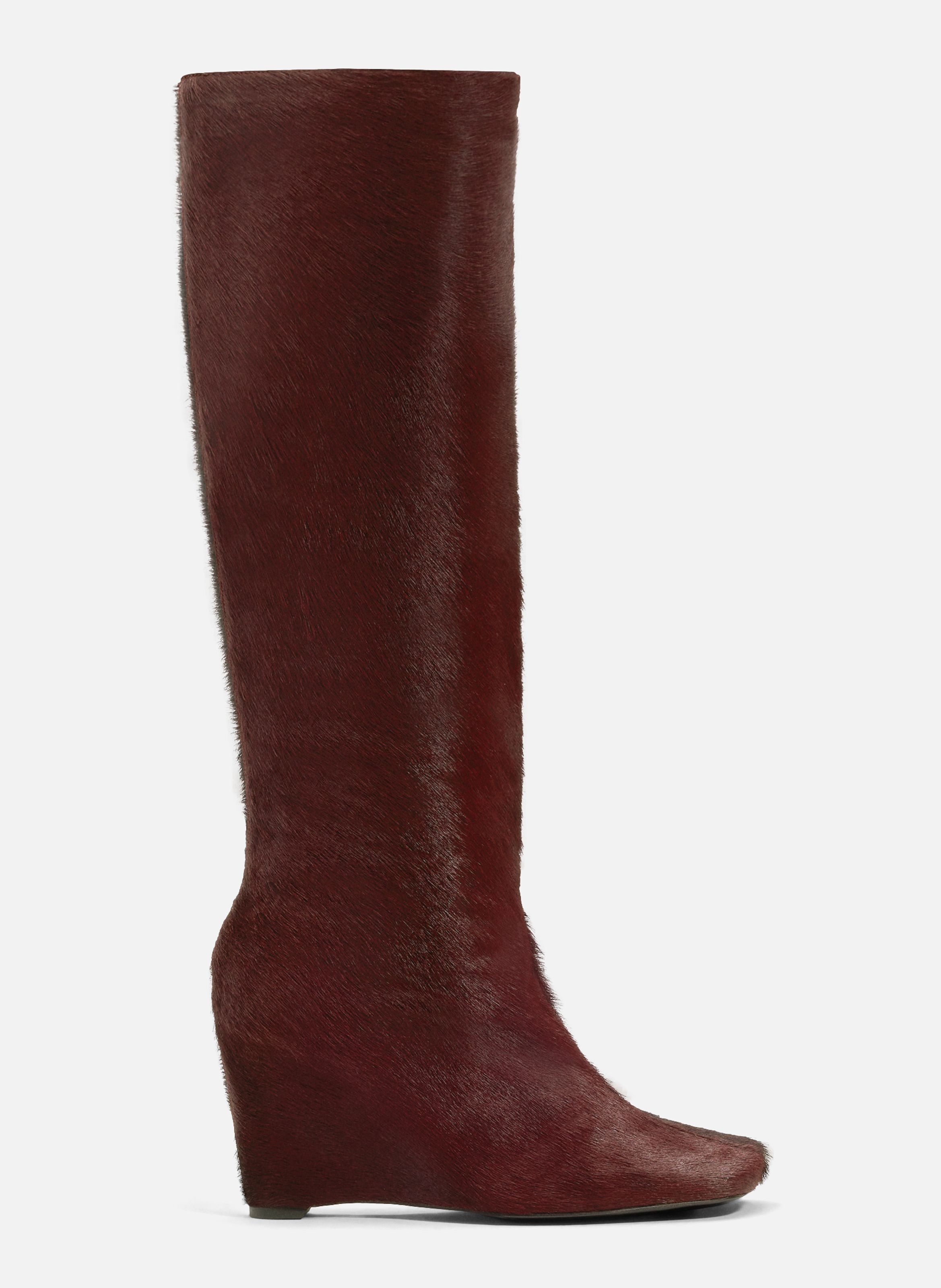Bottes bicolores en cuir RougeAMI PARIS