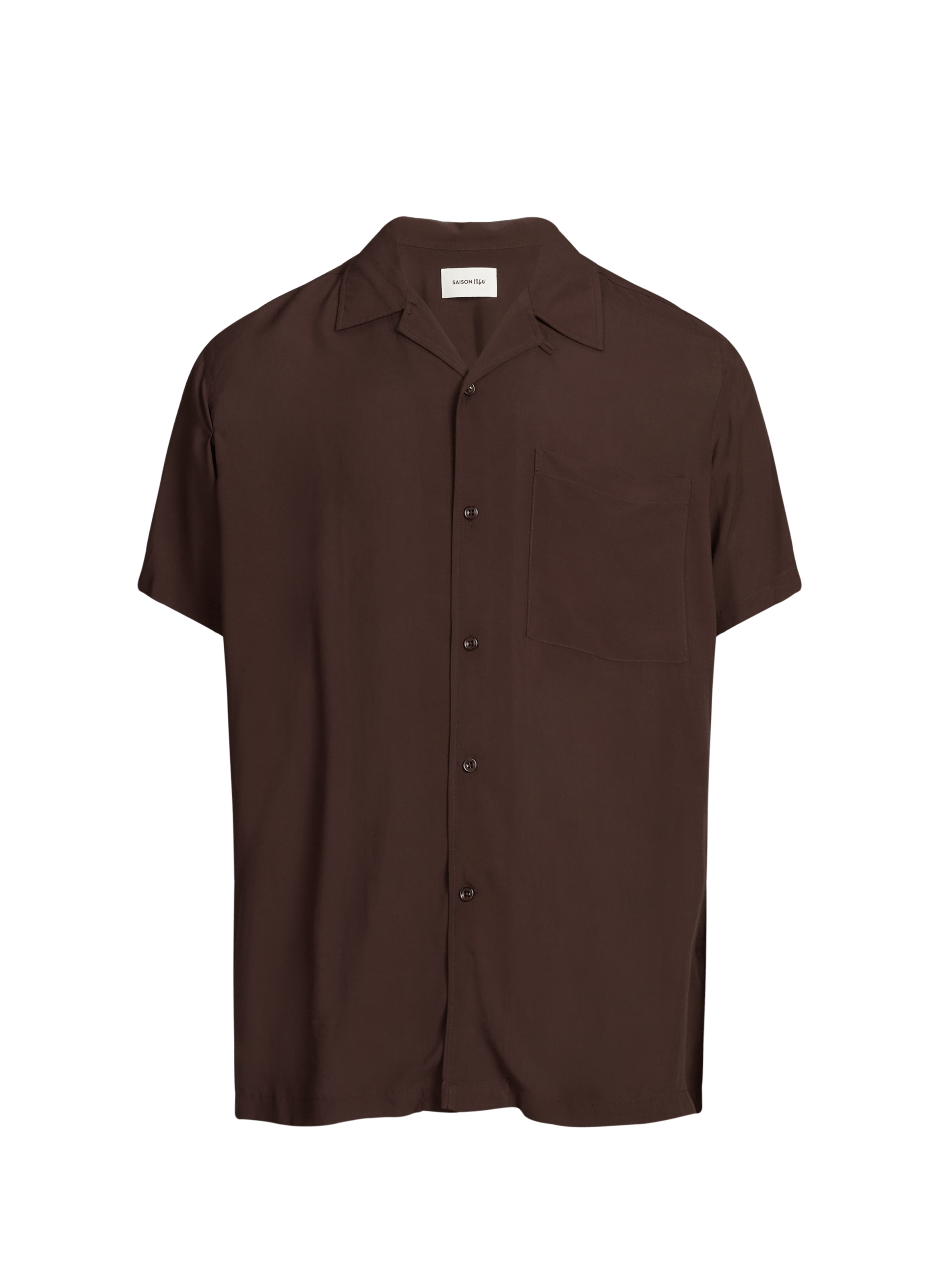 Huban cotton shirt SAISON 1865 Brown