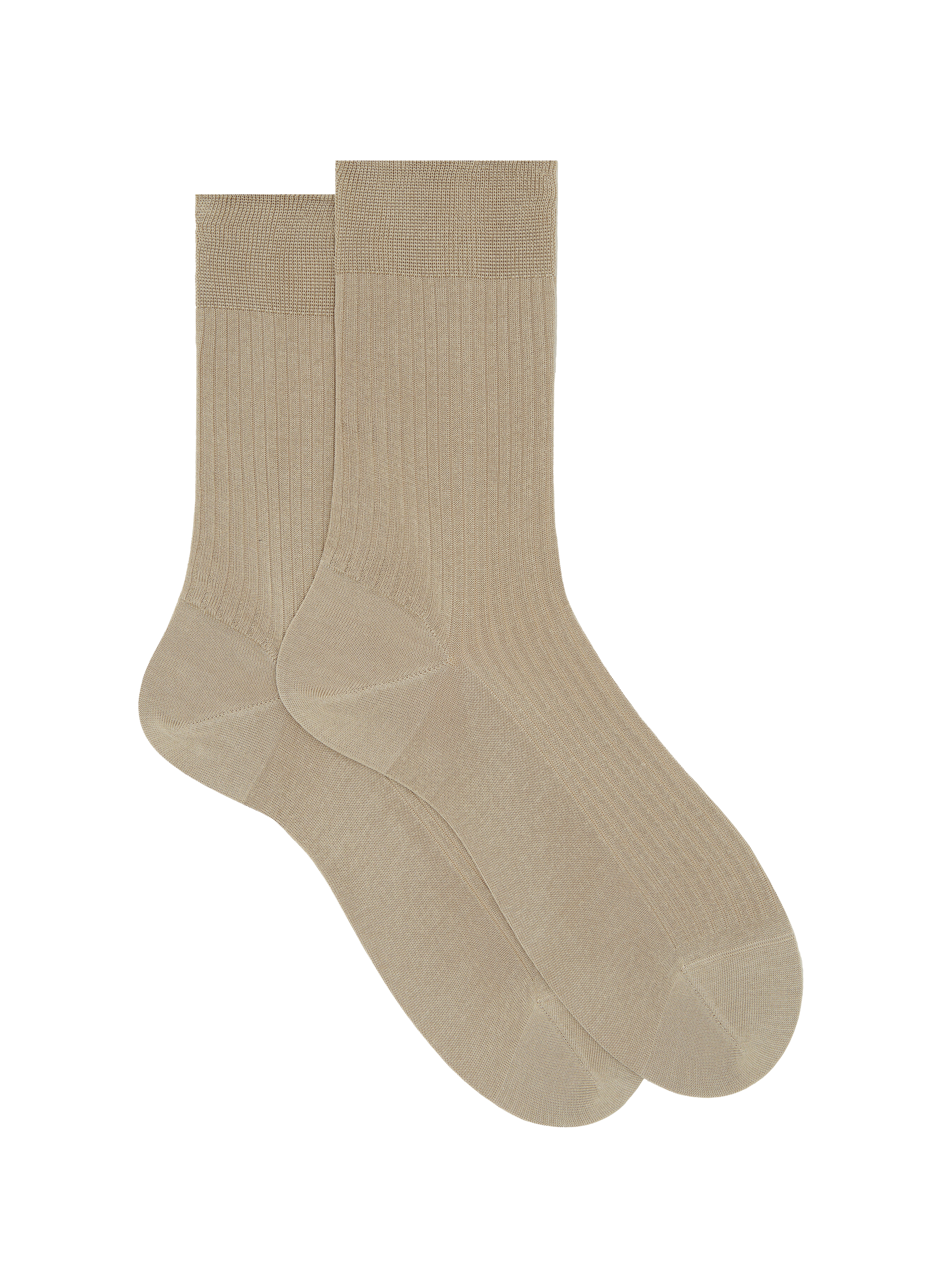 Chaussettes côtelées en coton DORÉ DORÉ Beige