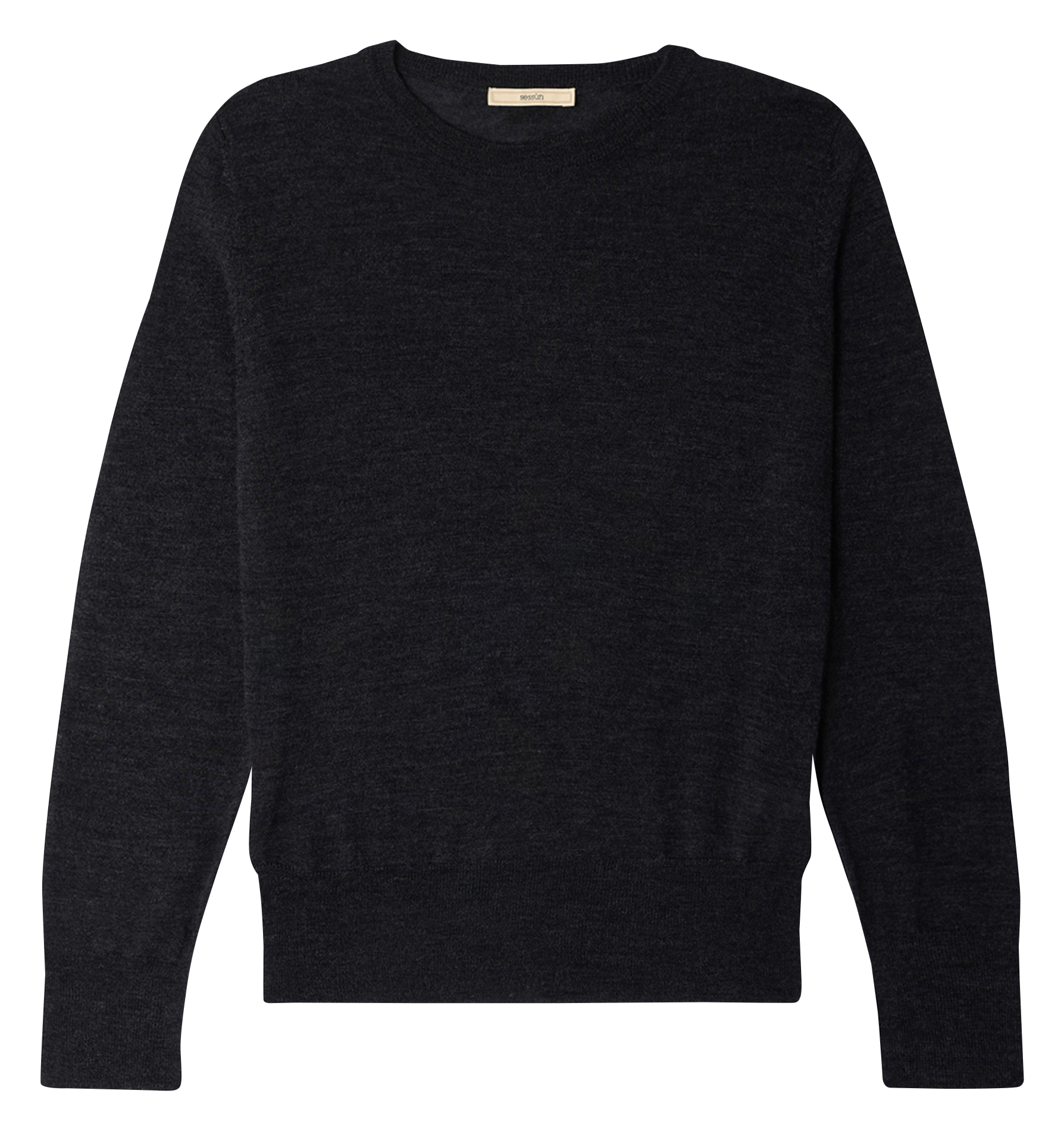 Pull col rond en laine teshima SESSUN Gris