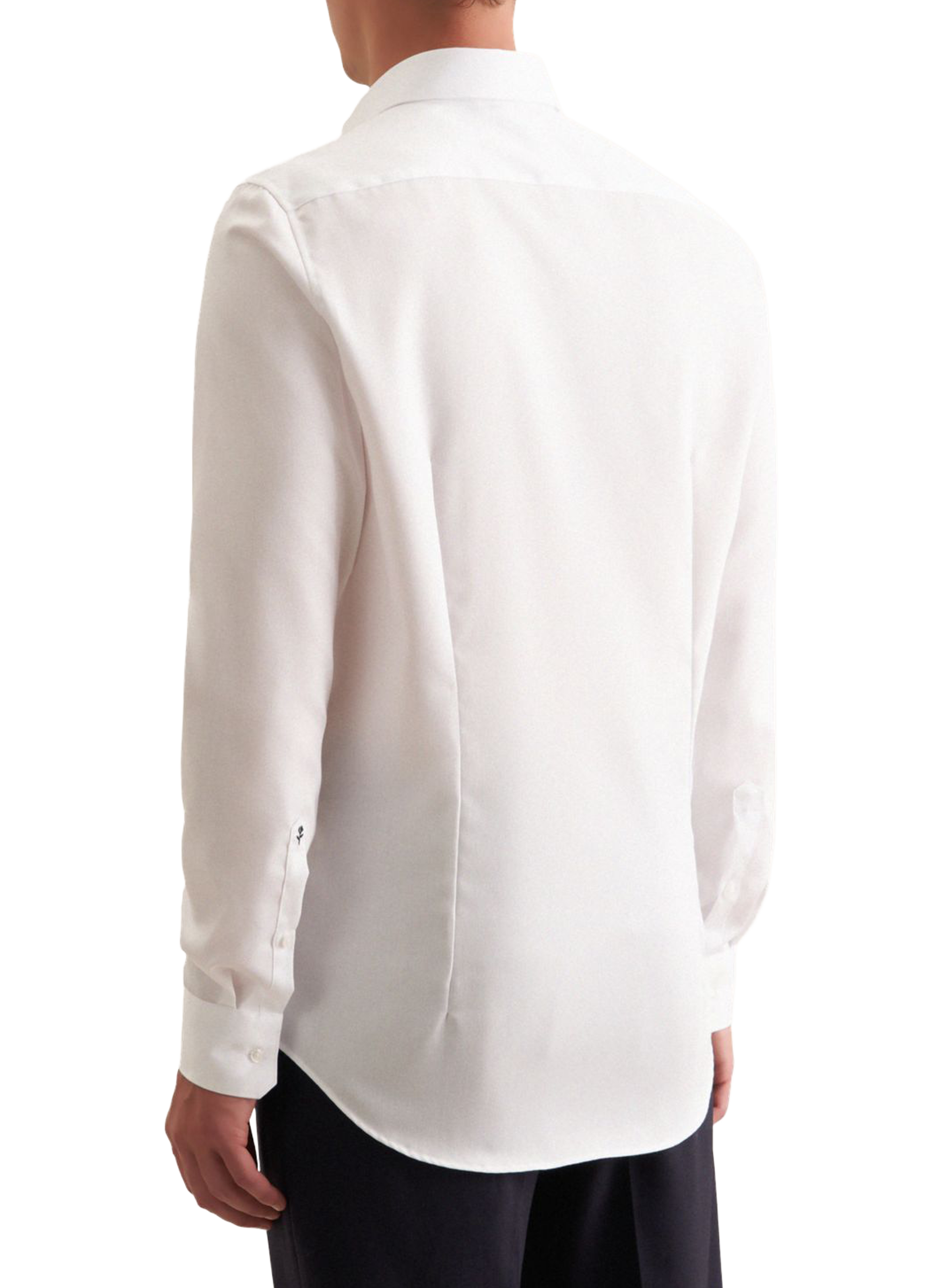 Chemise slim en coton SEIDENSTICKER Blanc