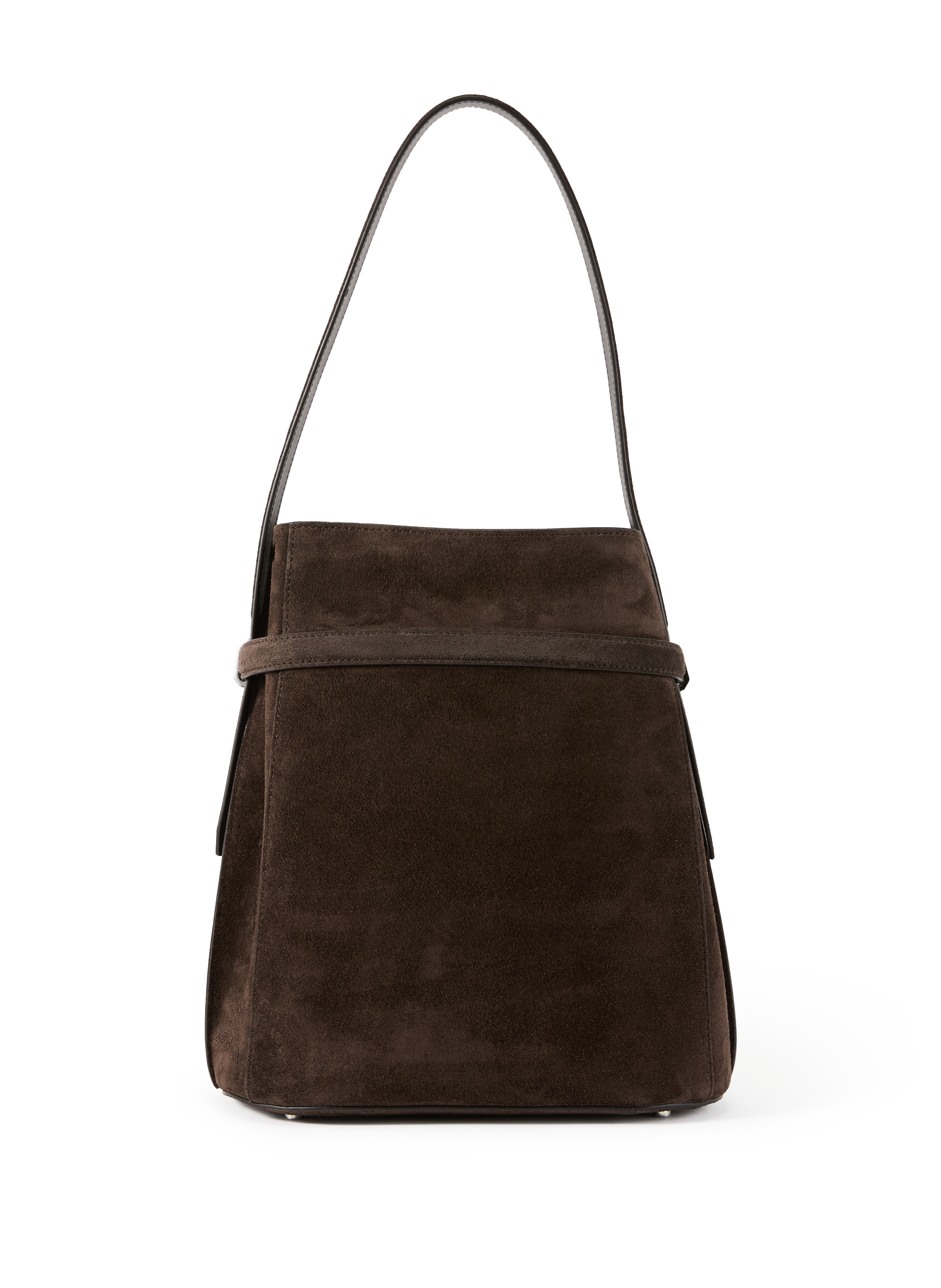 Sac à main en cuir de vache TOTEME Marron