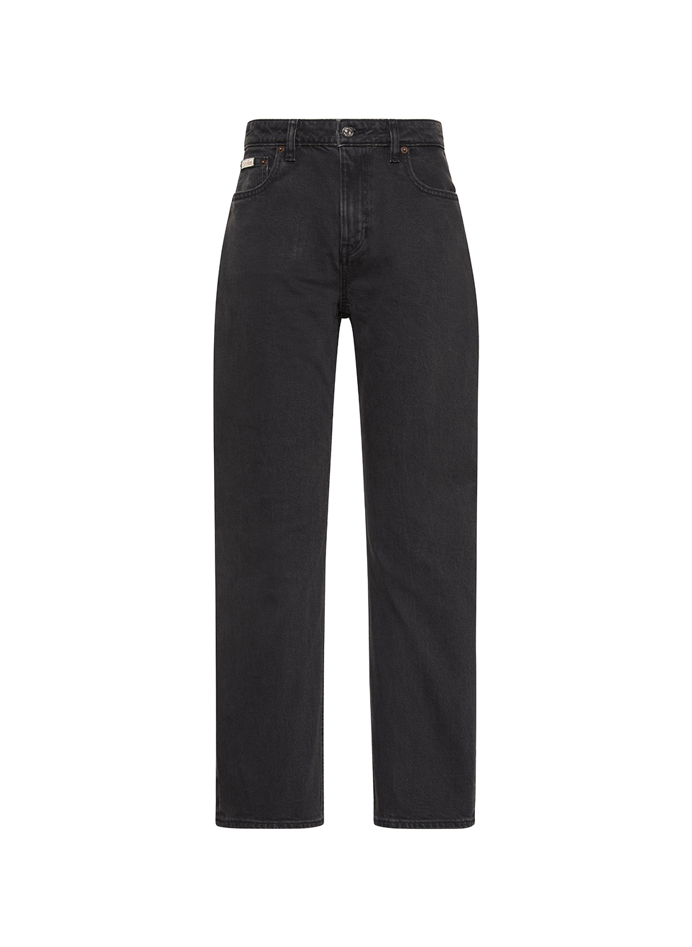 Jean droit en coton mélangé CALVIN KLEIN Noir