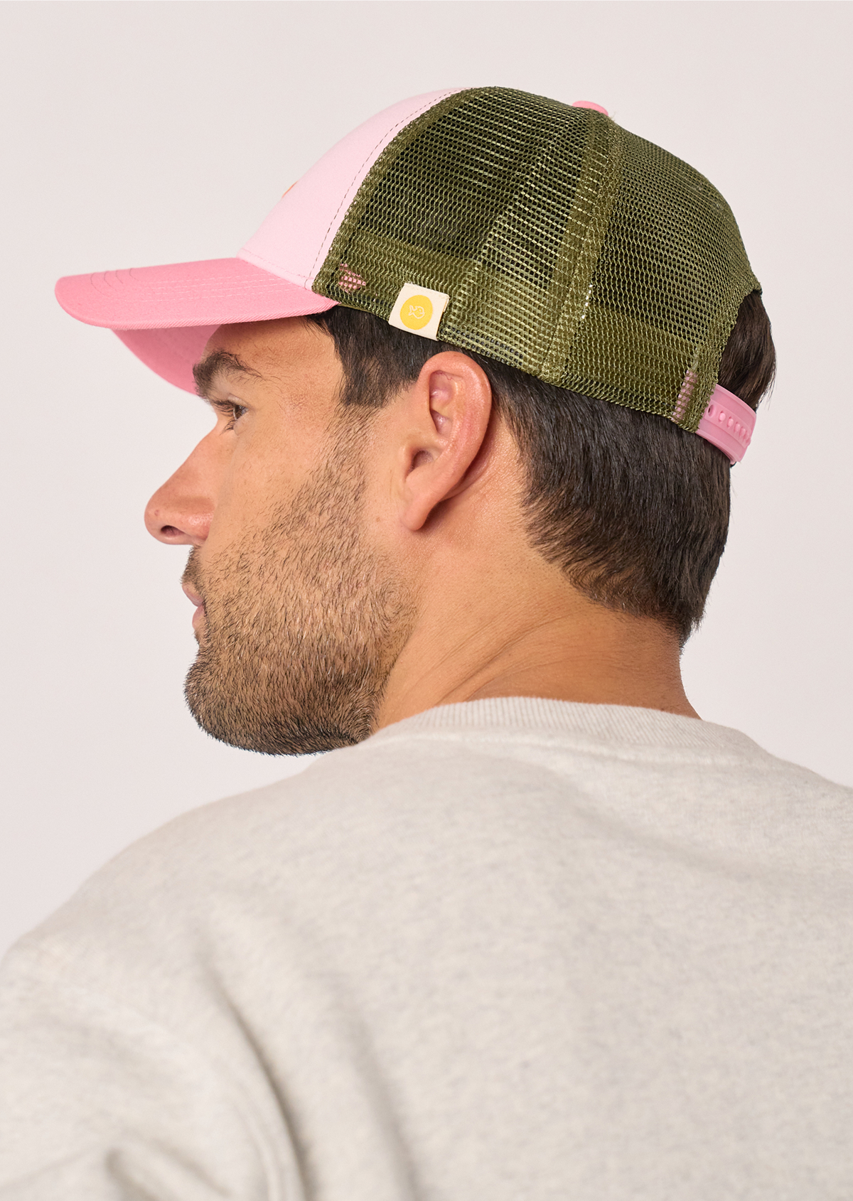 Casquette en coton trucker BILLYBELT Rose