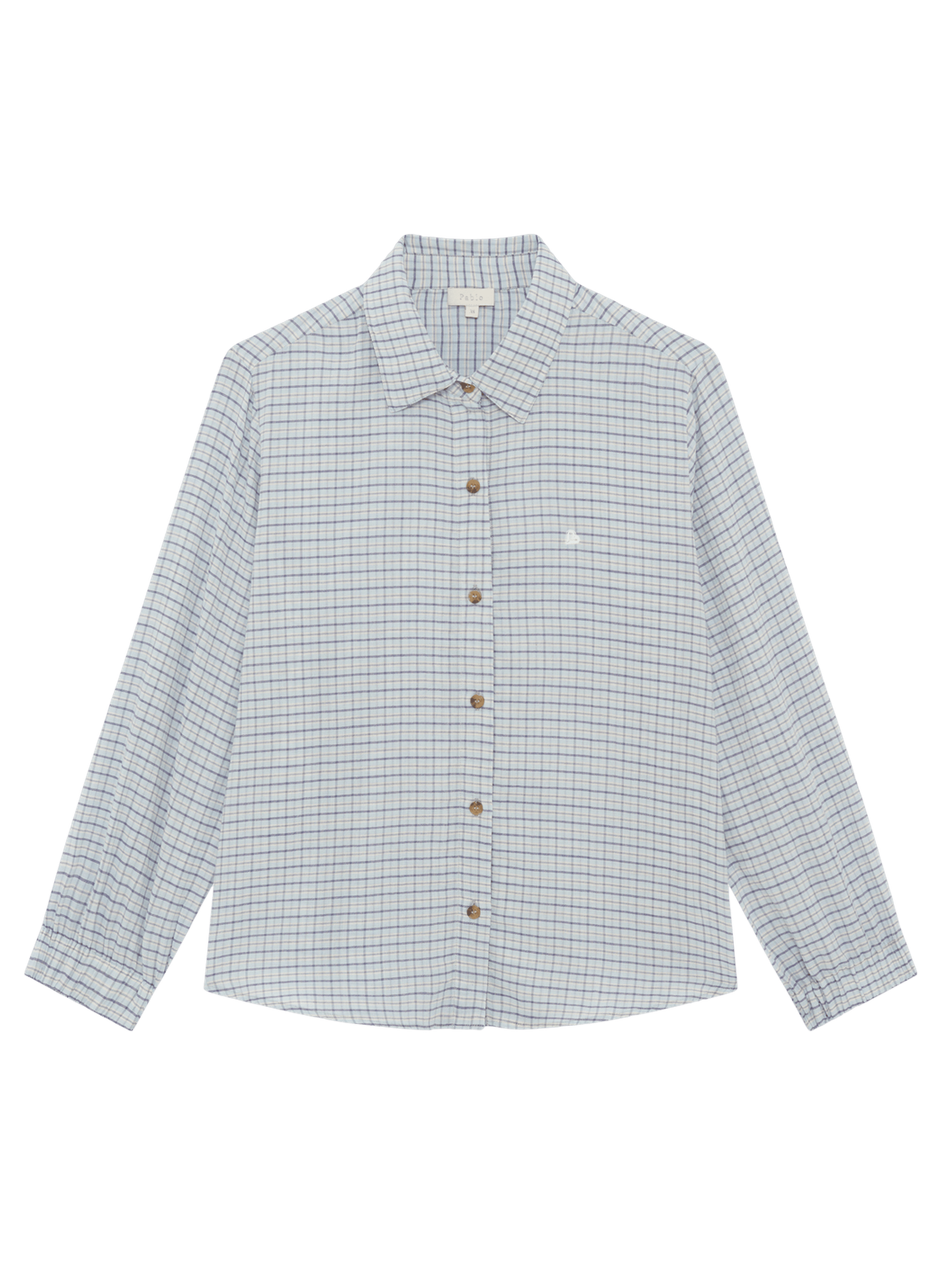 Chemise à carreaux en coton - candela PABLO Bleu
