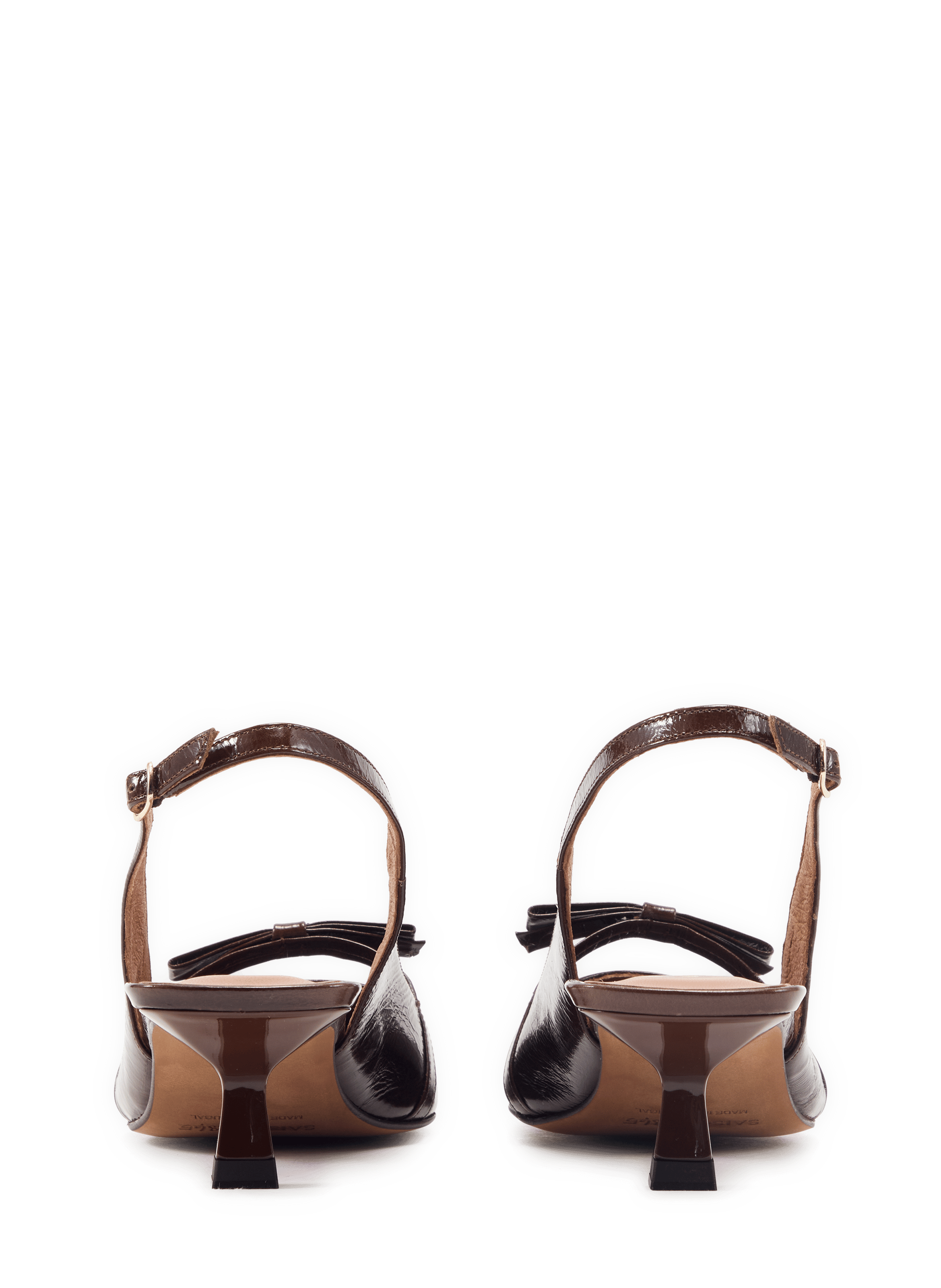 Slingback New Charlotte en cuir de chèvre SAISON 1865 Marron