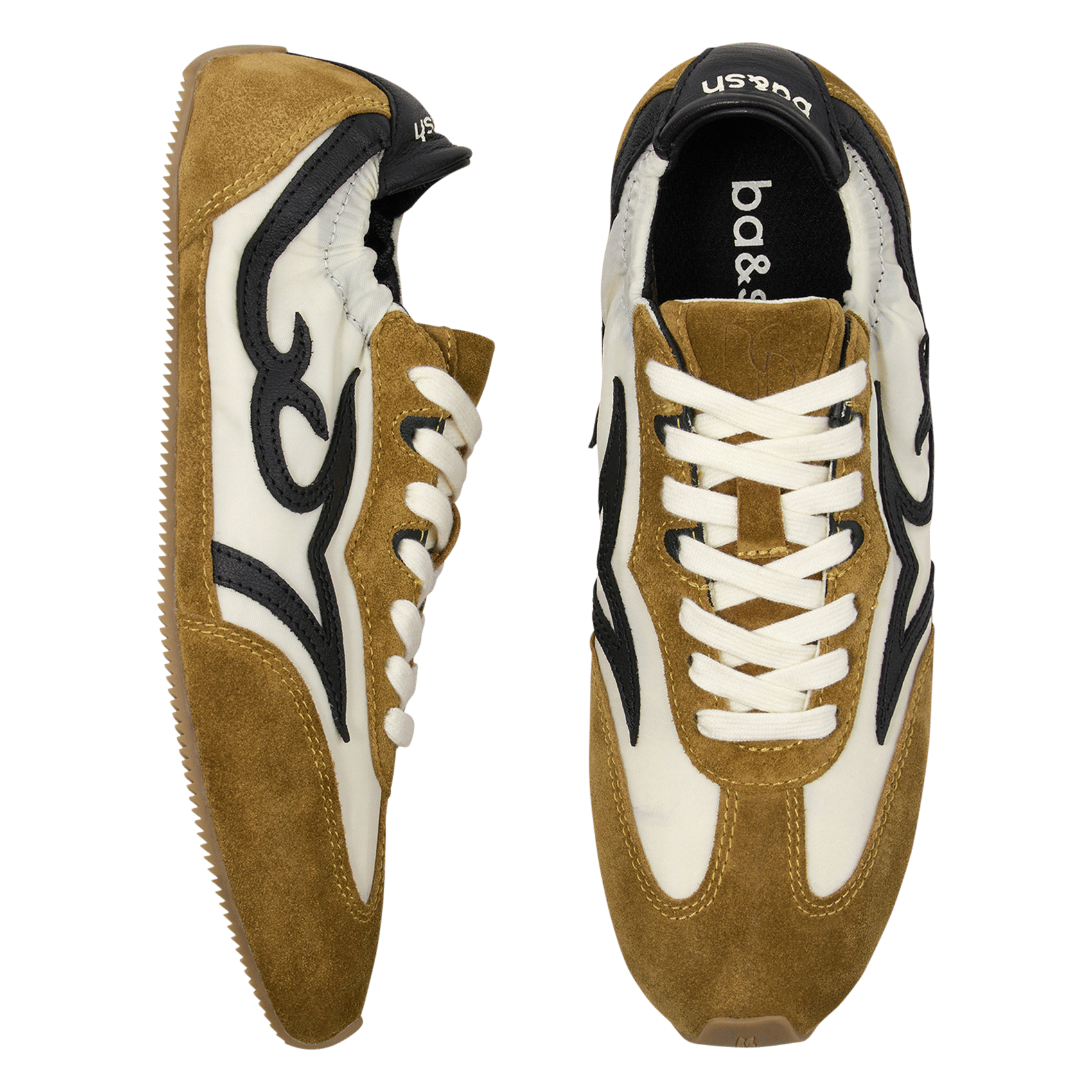 Baskets basses à lacets celleste BA&SH Jaune