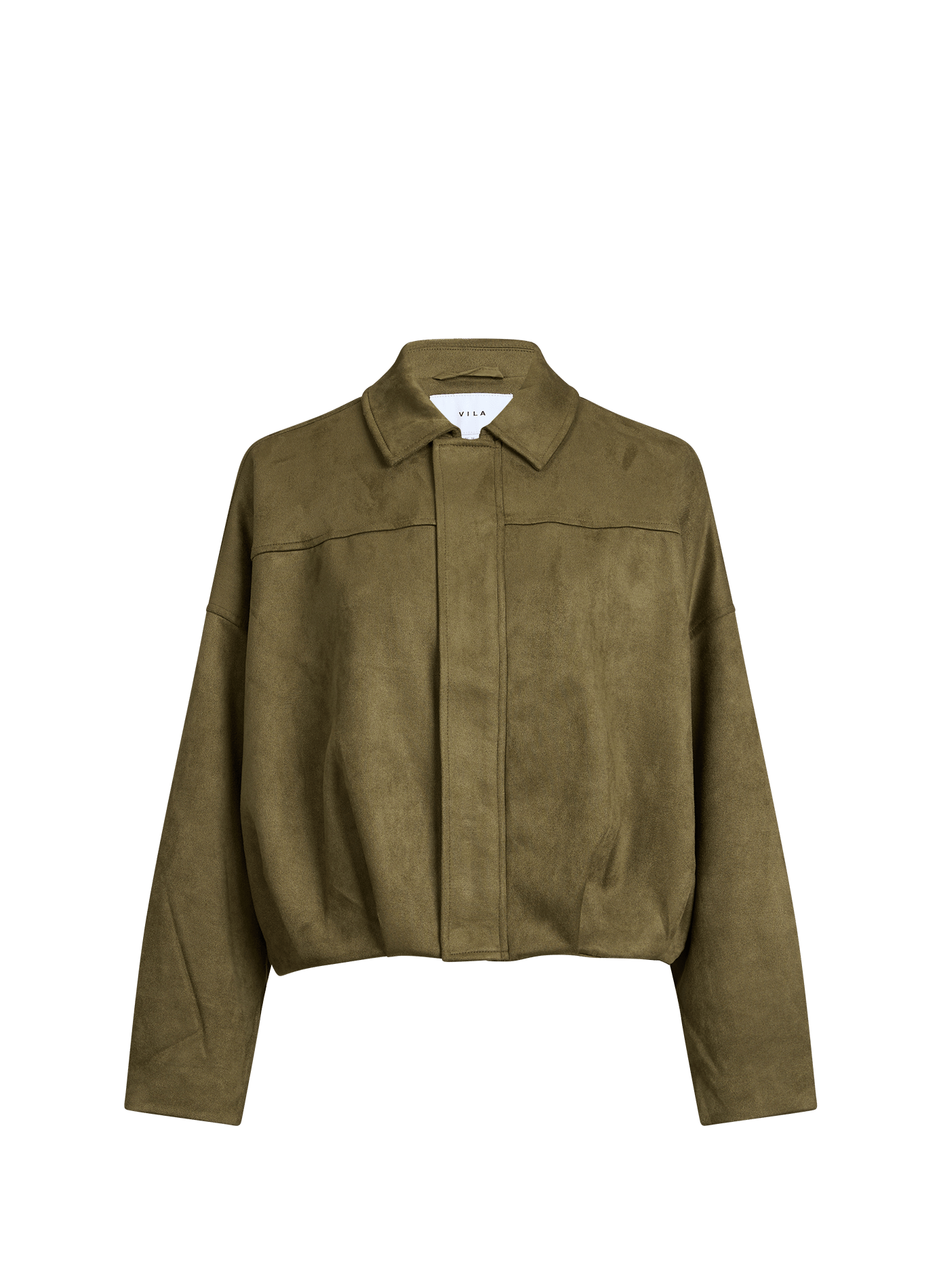 Veste suédée col classique VILA Vert