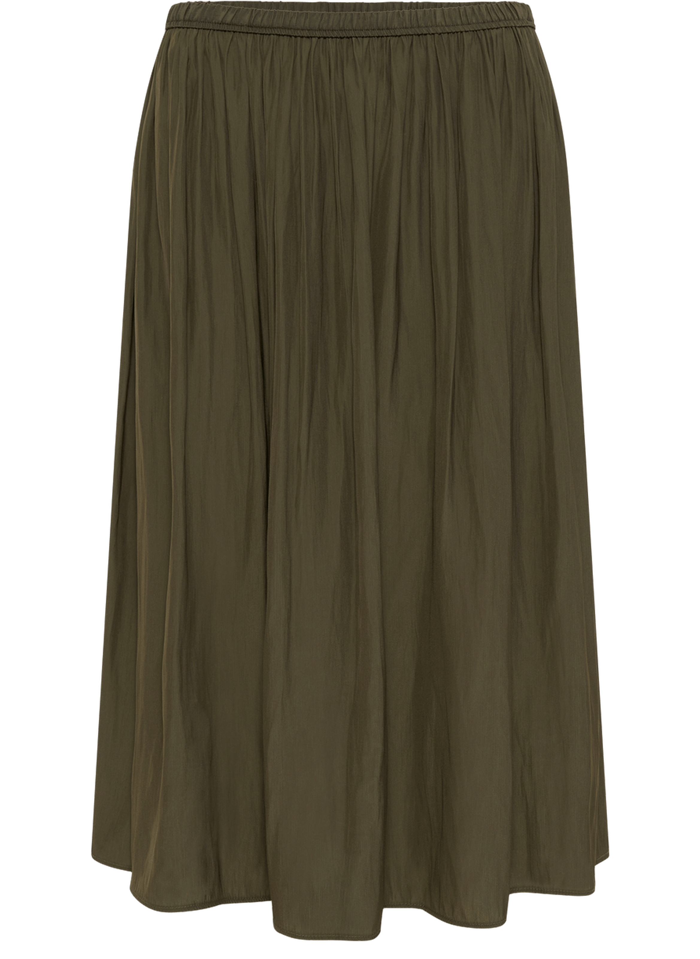 Jupe satinée plissée - juliah GERARD DAREL Marron