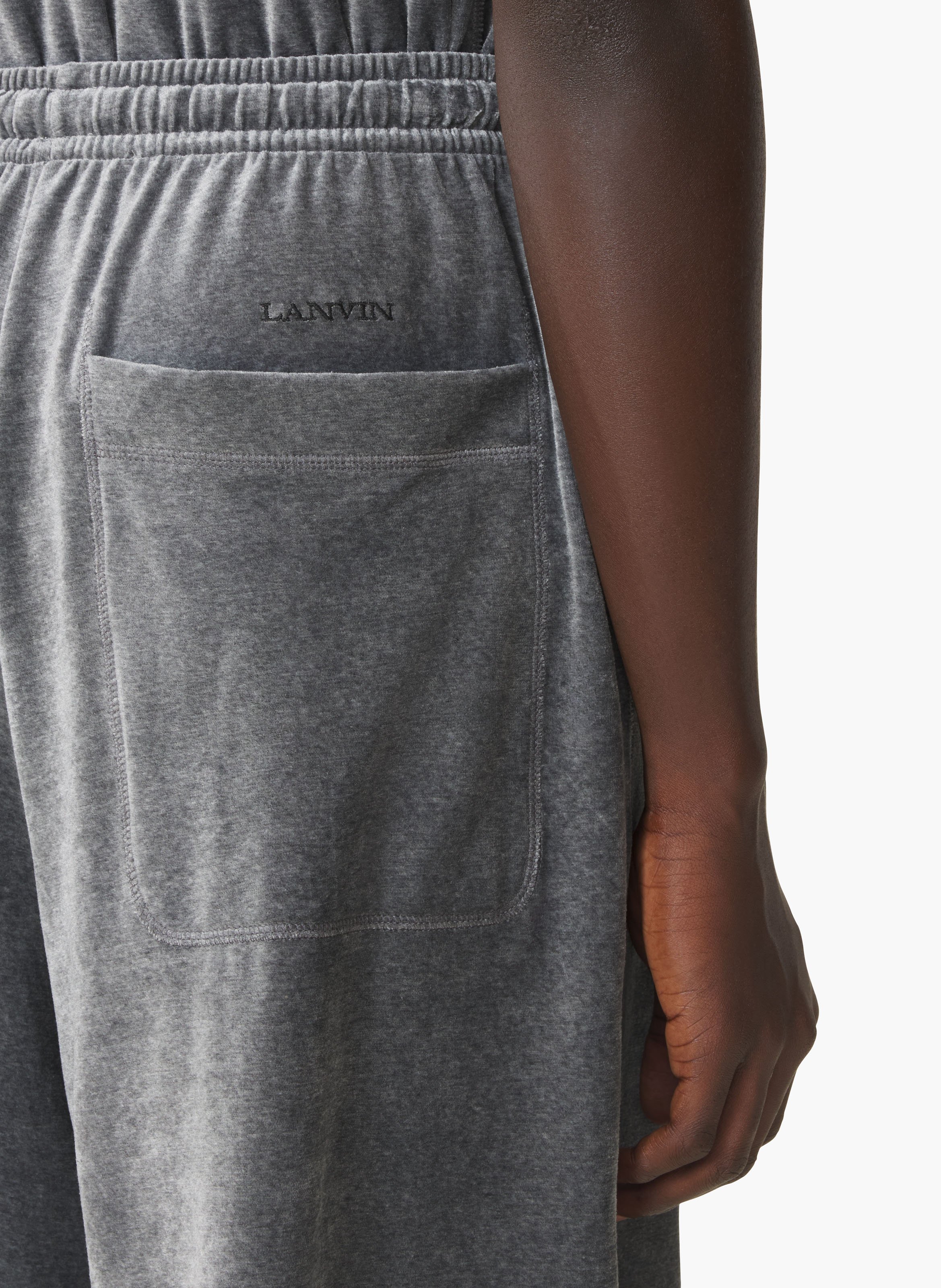 Bermuda en velours LANVIN Gris